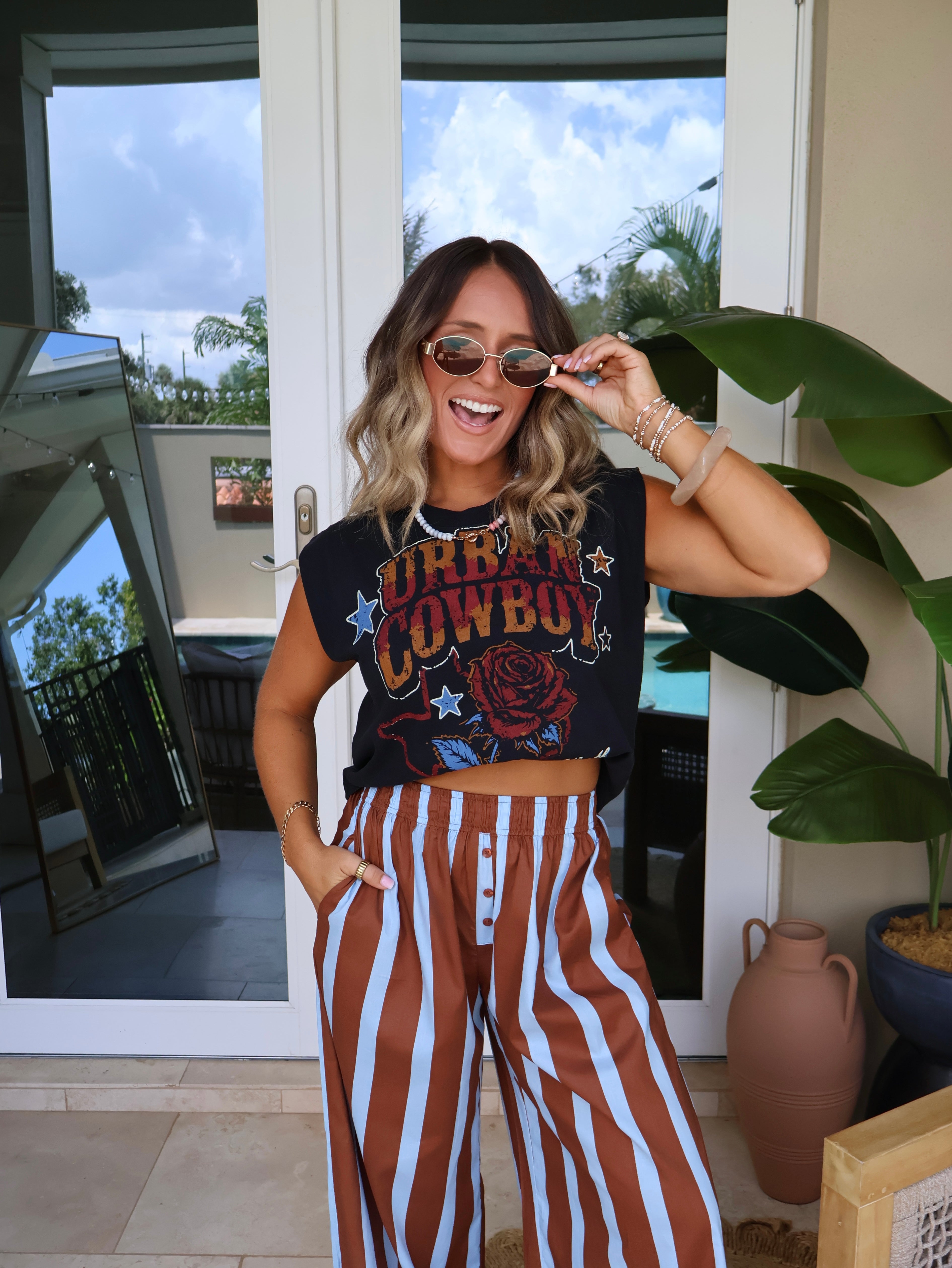 Urban Cowboy Muscle Tee Black