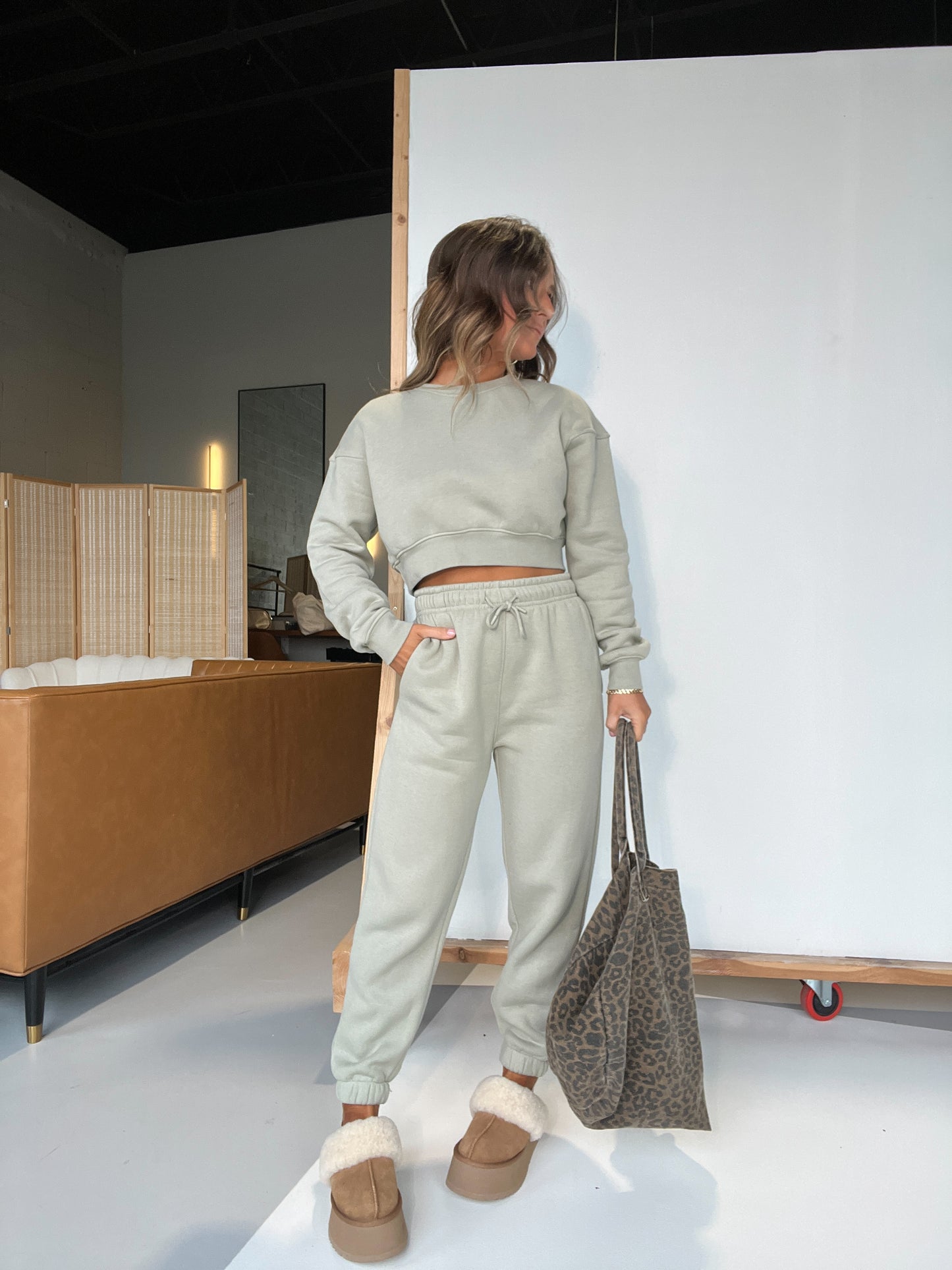 Fleece Dreams Lounge Joggers Marsh