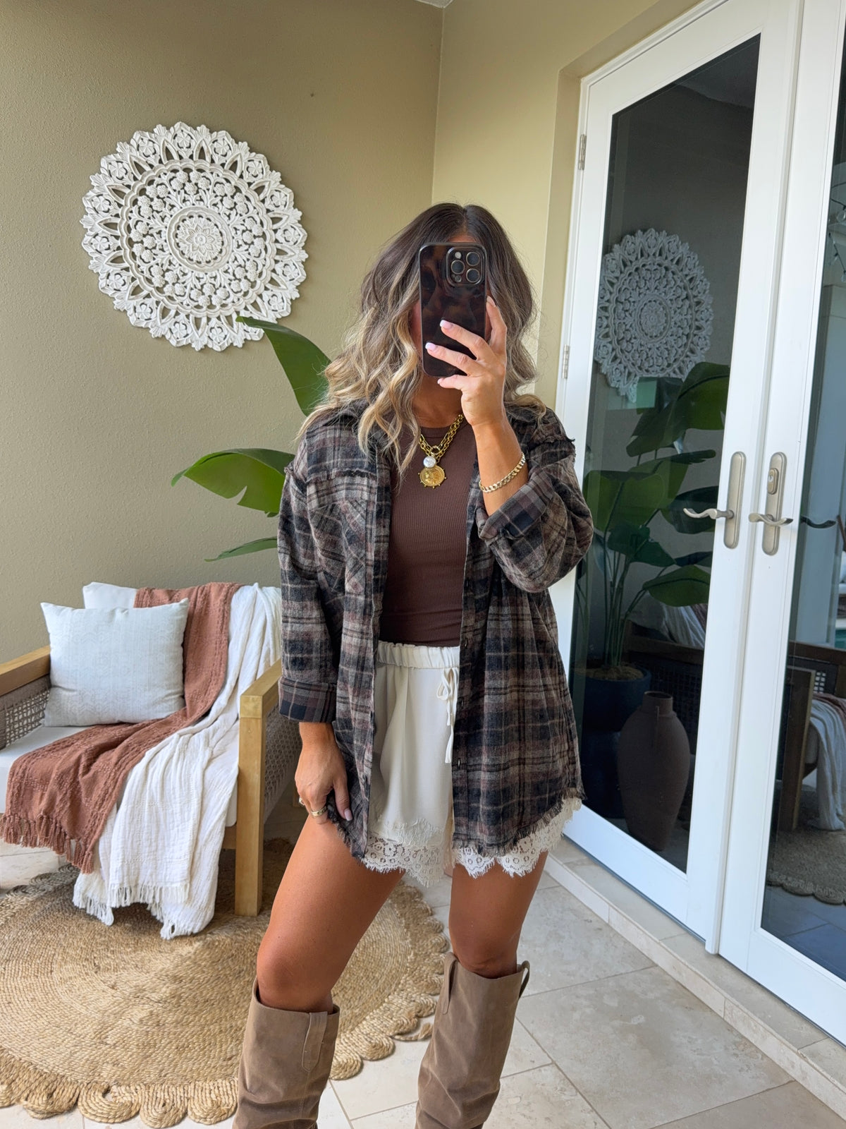 Moonlit Dreams Lace Shorts Cream