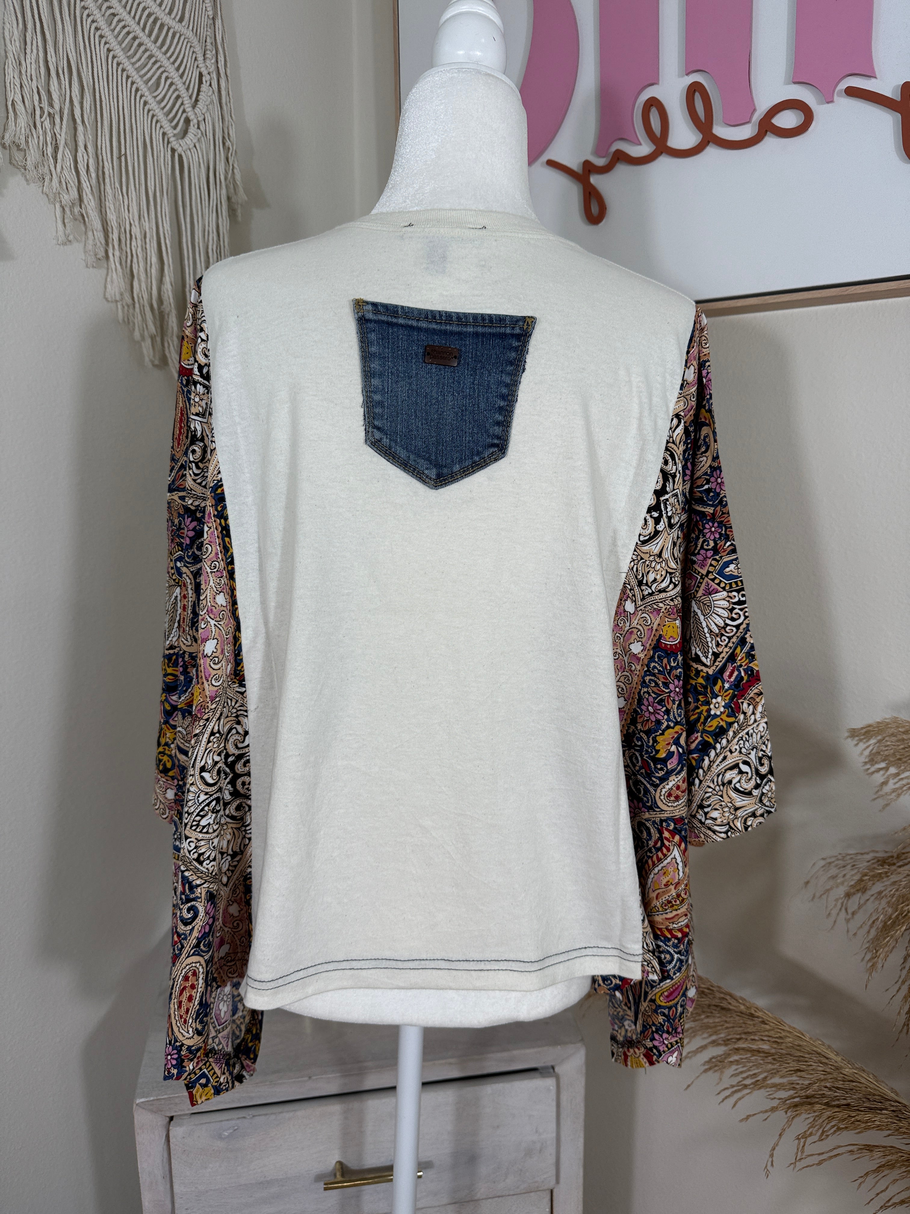 Purple Rain Mix & Match Tee Cream Floral