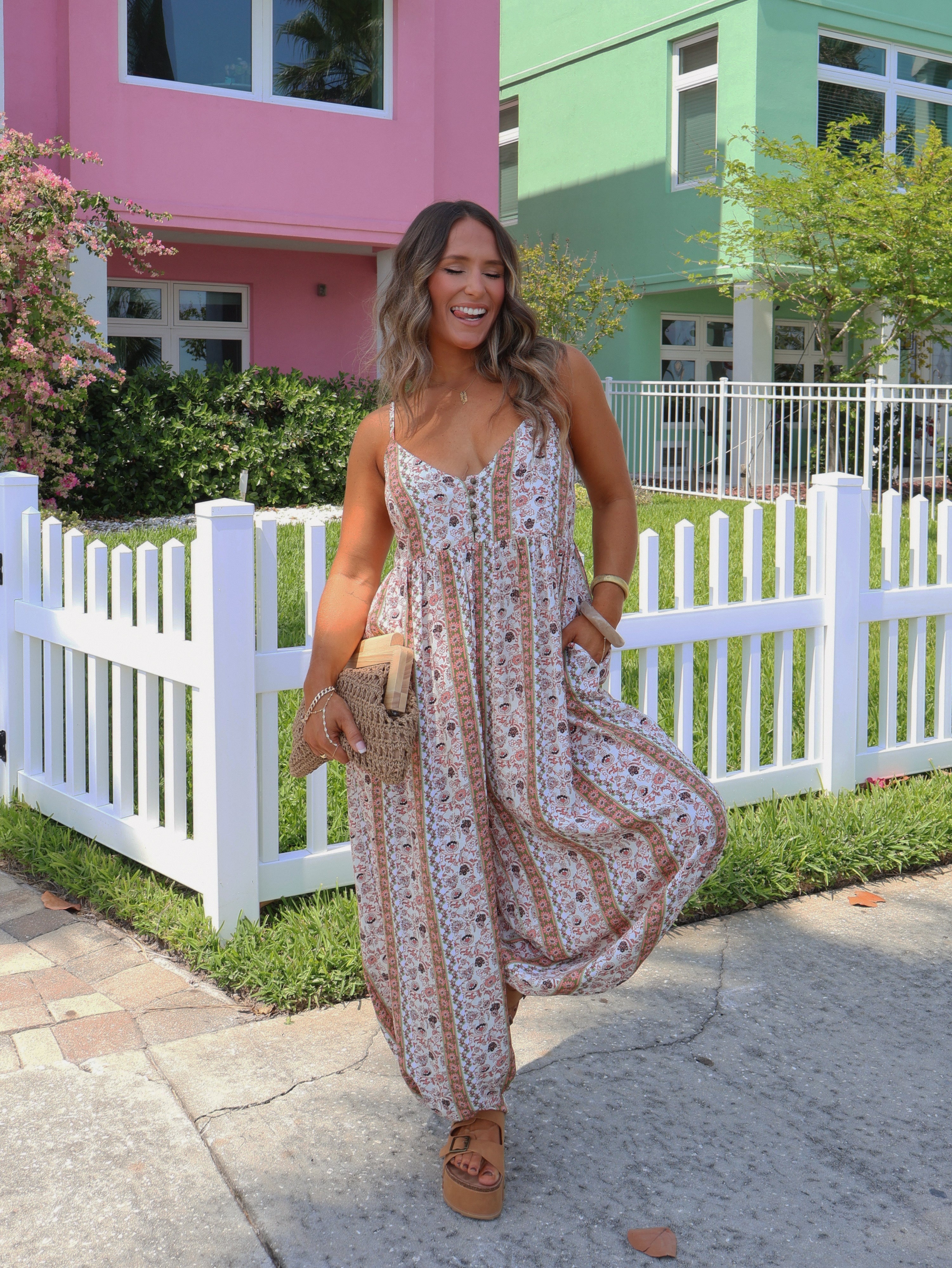 Lemongrass Boho Jumpsuit Multi