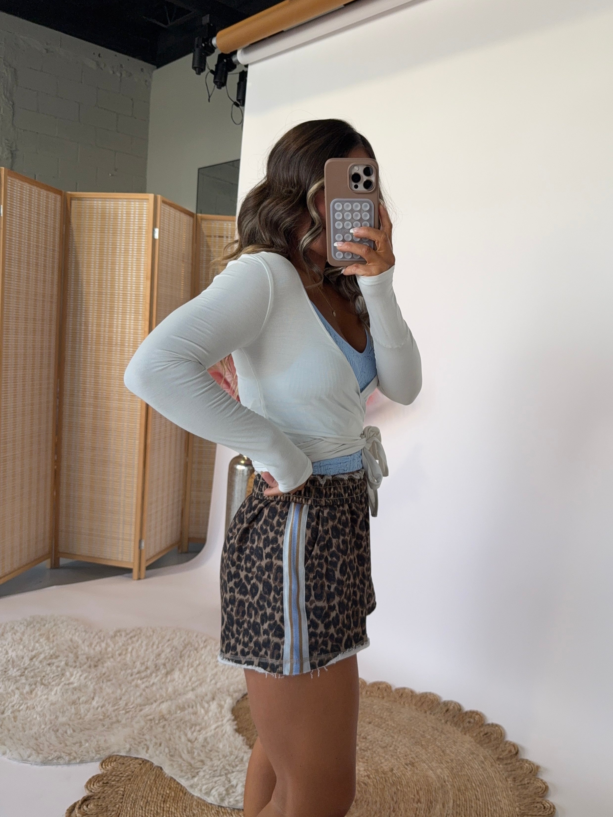 Forever Yours Leopard Shorts Mocha