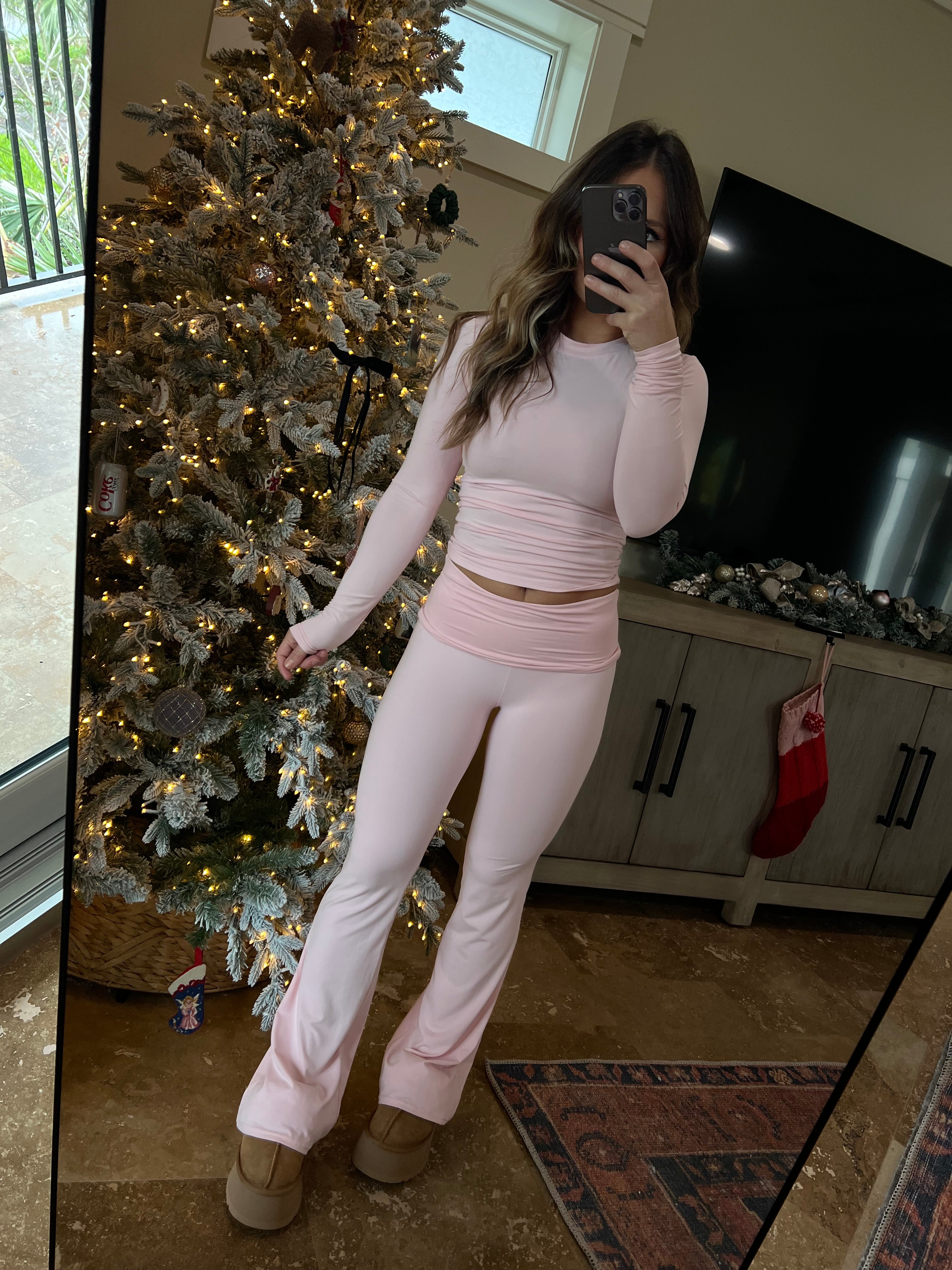 Early 2000’s Foldover Flares Pink