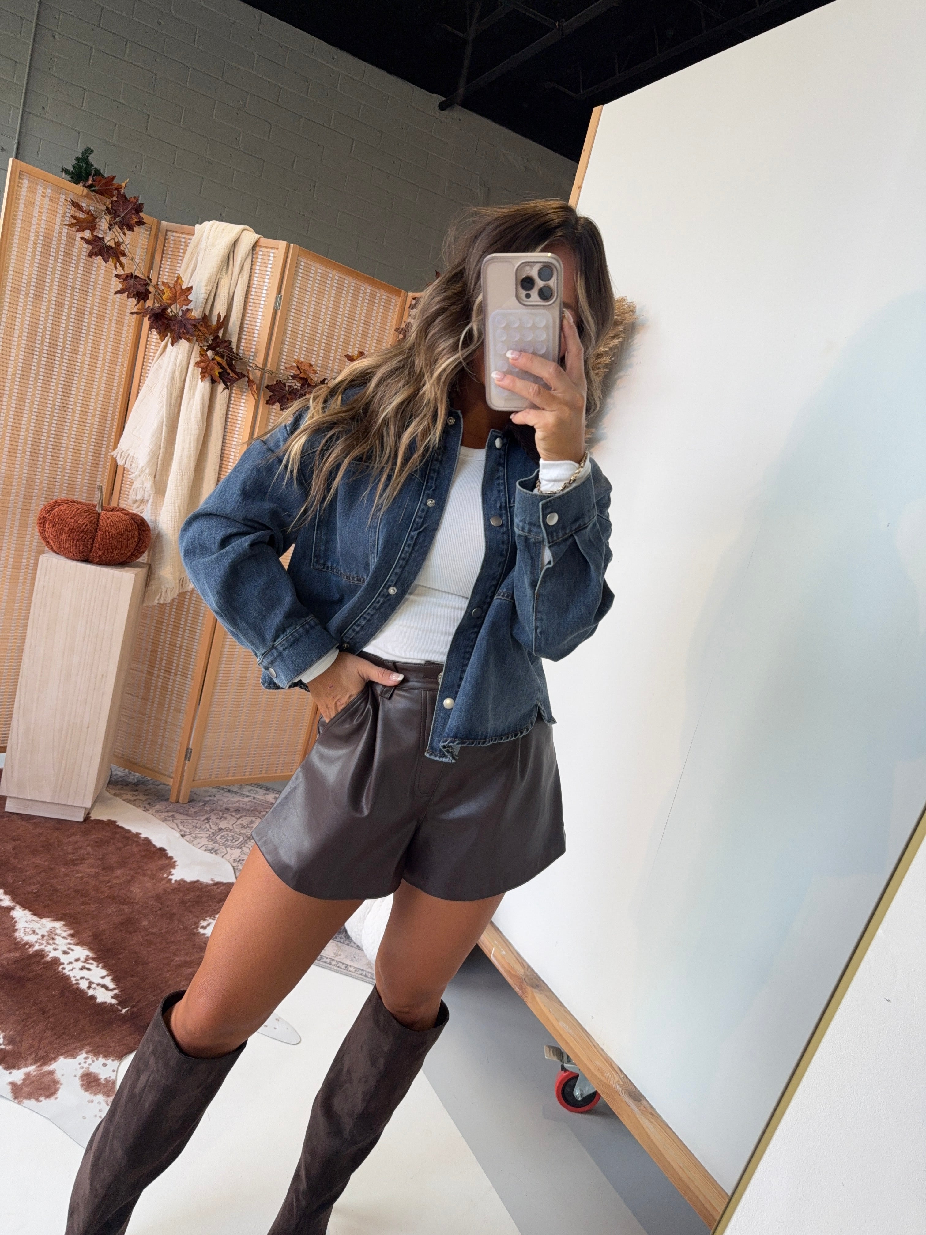 Hidden Honey Barn Jacket Dark Denim