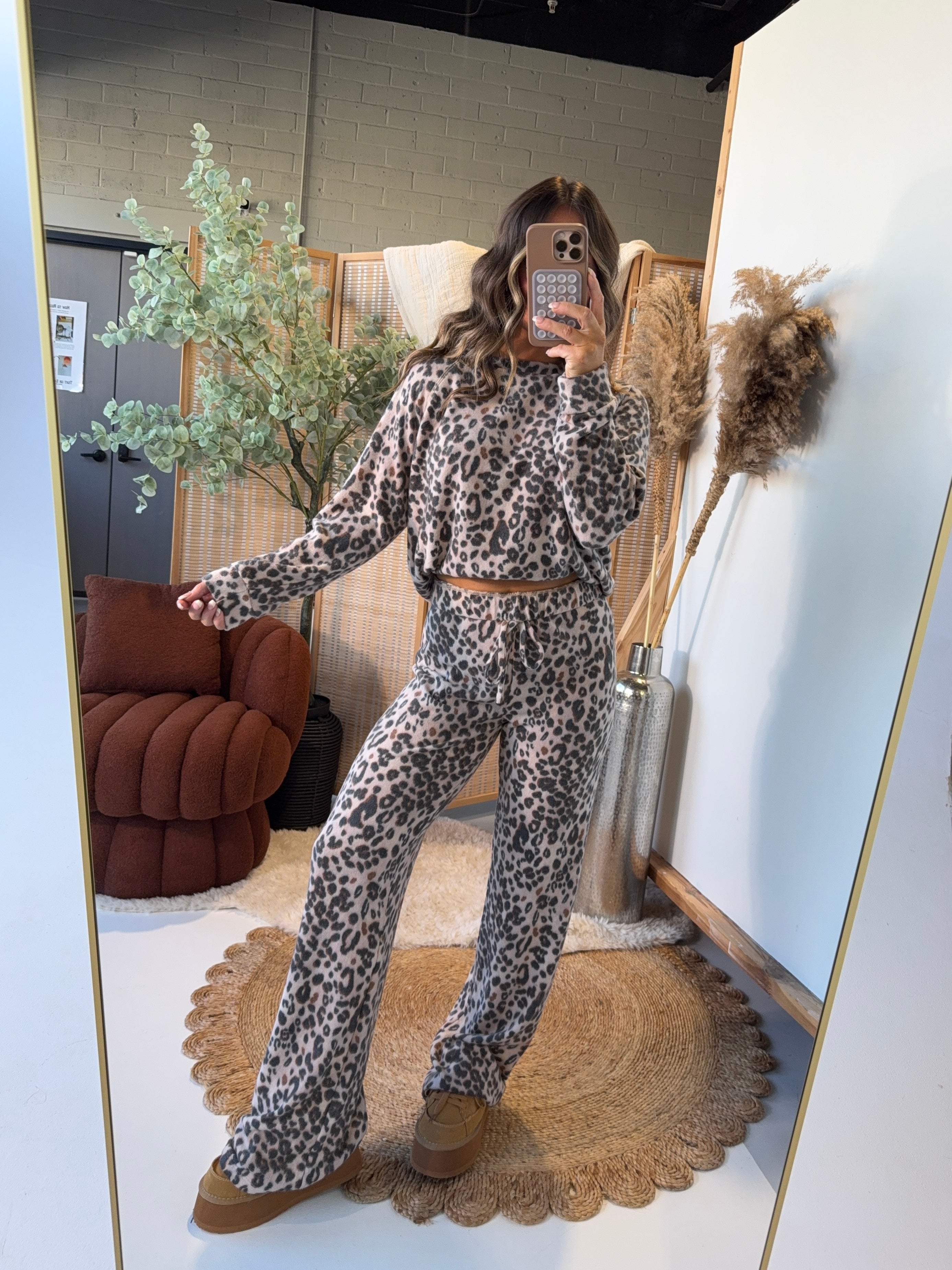 Cheetah Sisters Lounge Set Brown (Pre-Order)