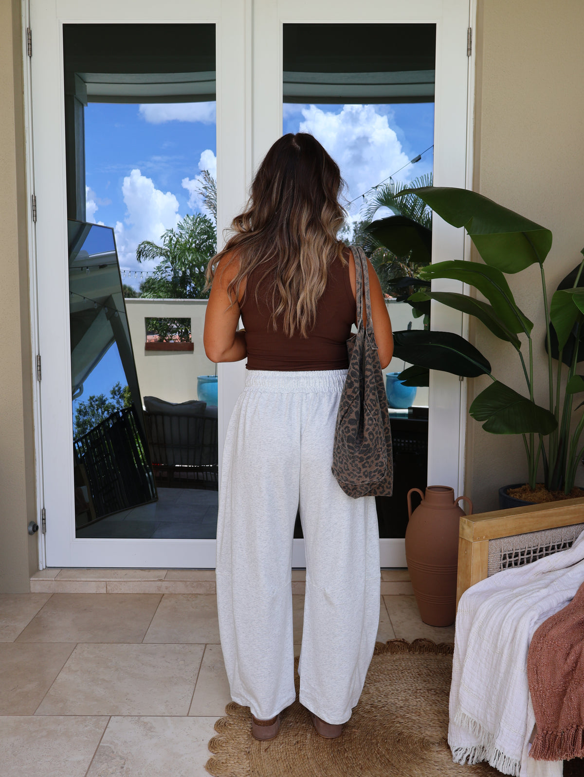 Sweet Season Barrel Sweatpants Heather Grey