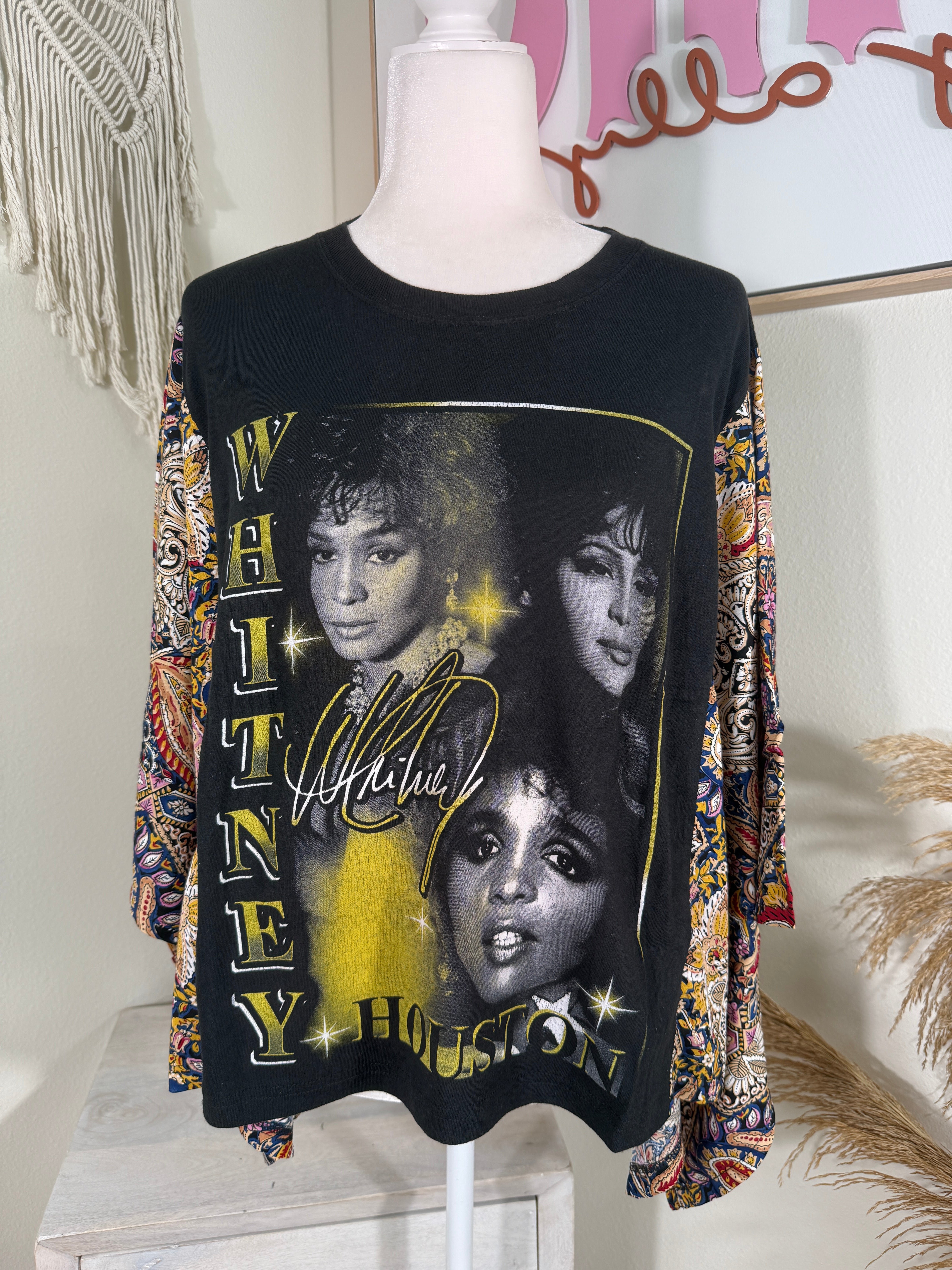 Whitney Mix & Match Tee Black Floral