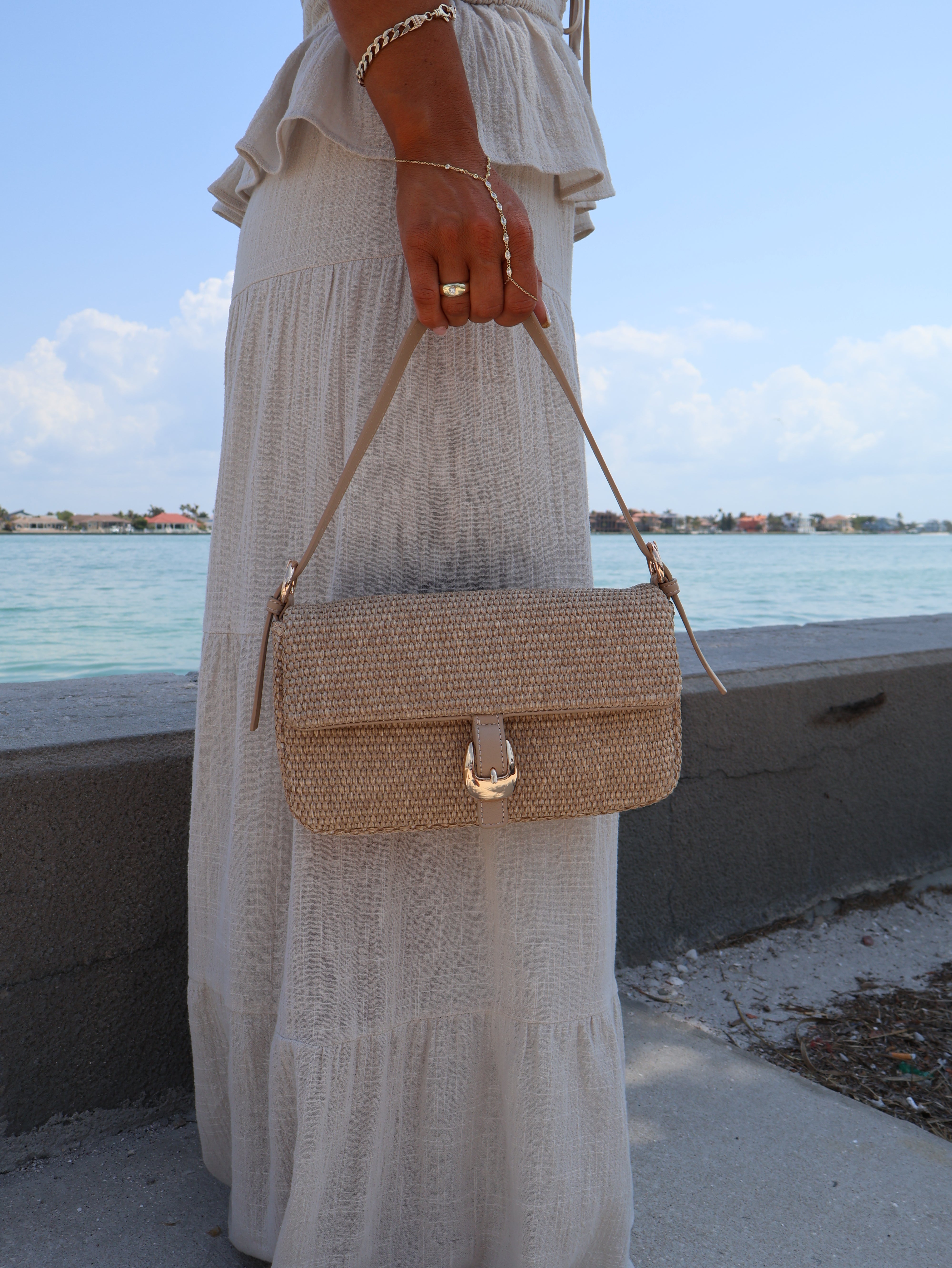 Gloria Shoulder Bag Raffia