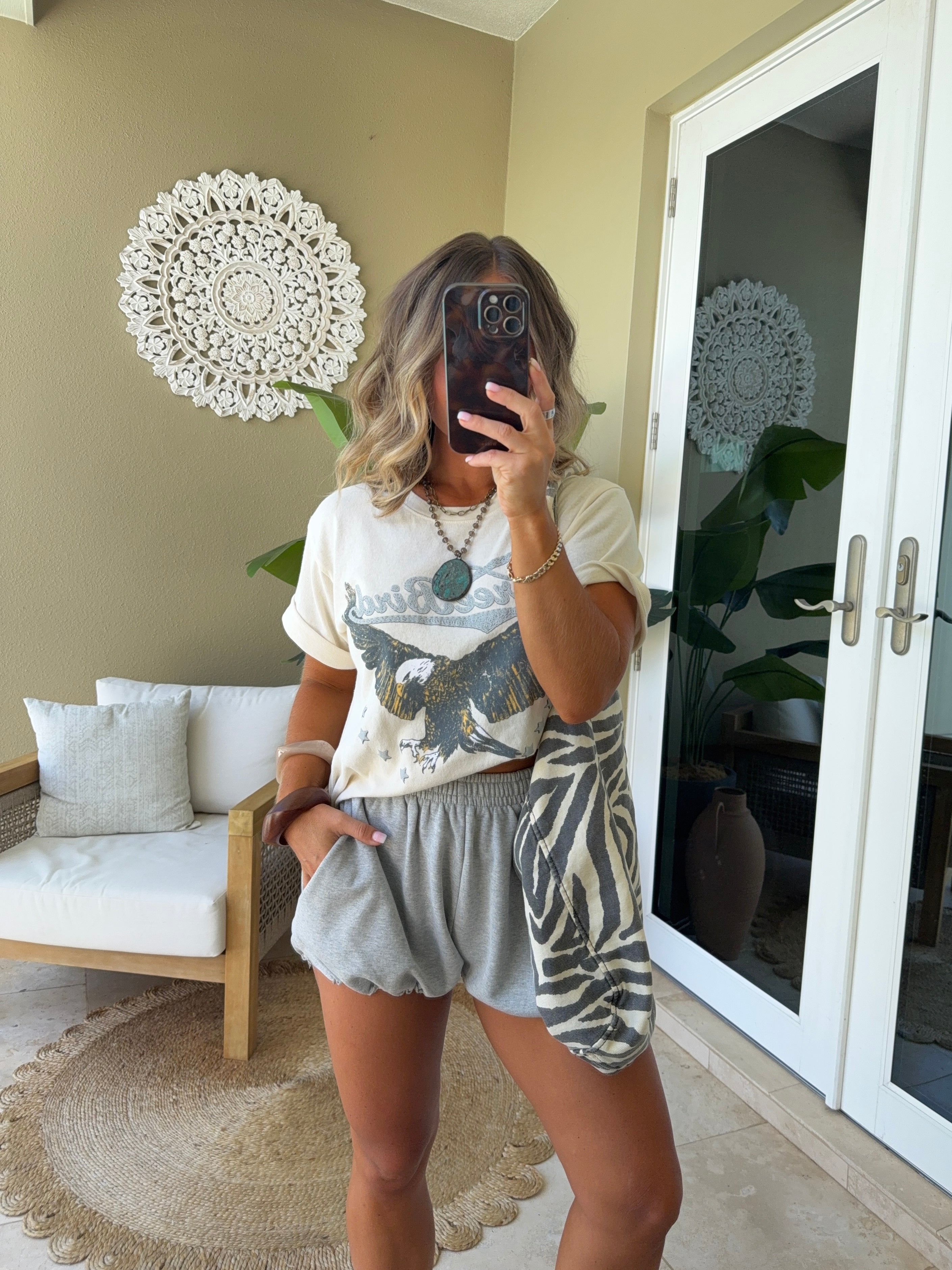 Weekend Plans Bubble Shorts Grey