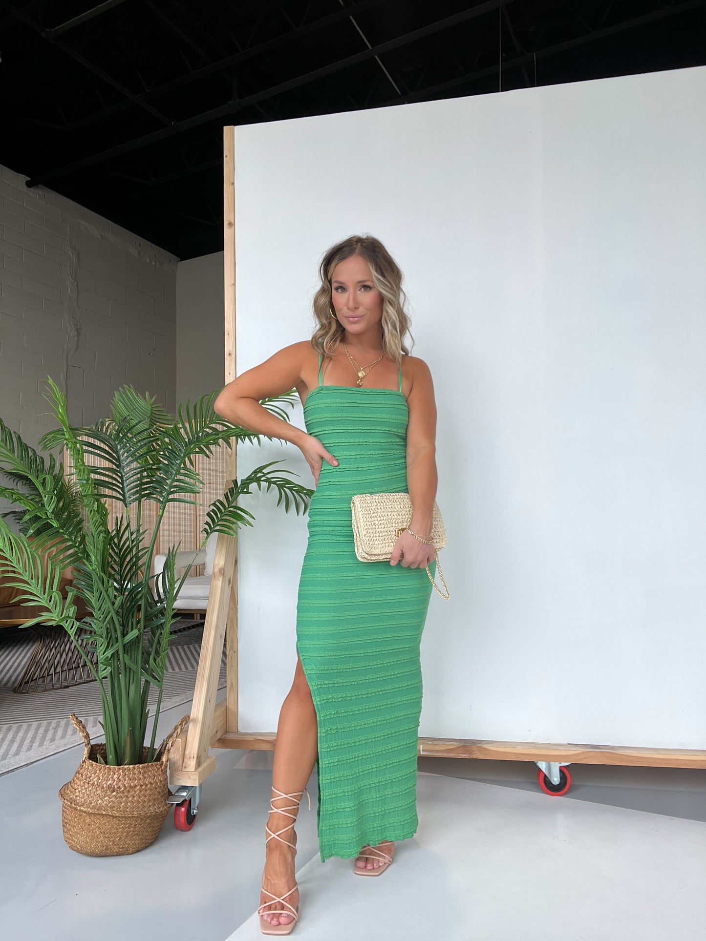 Verde Estate Maxi Dress Green