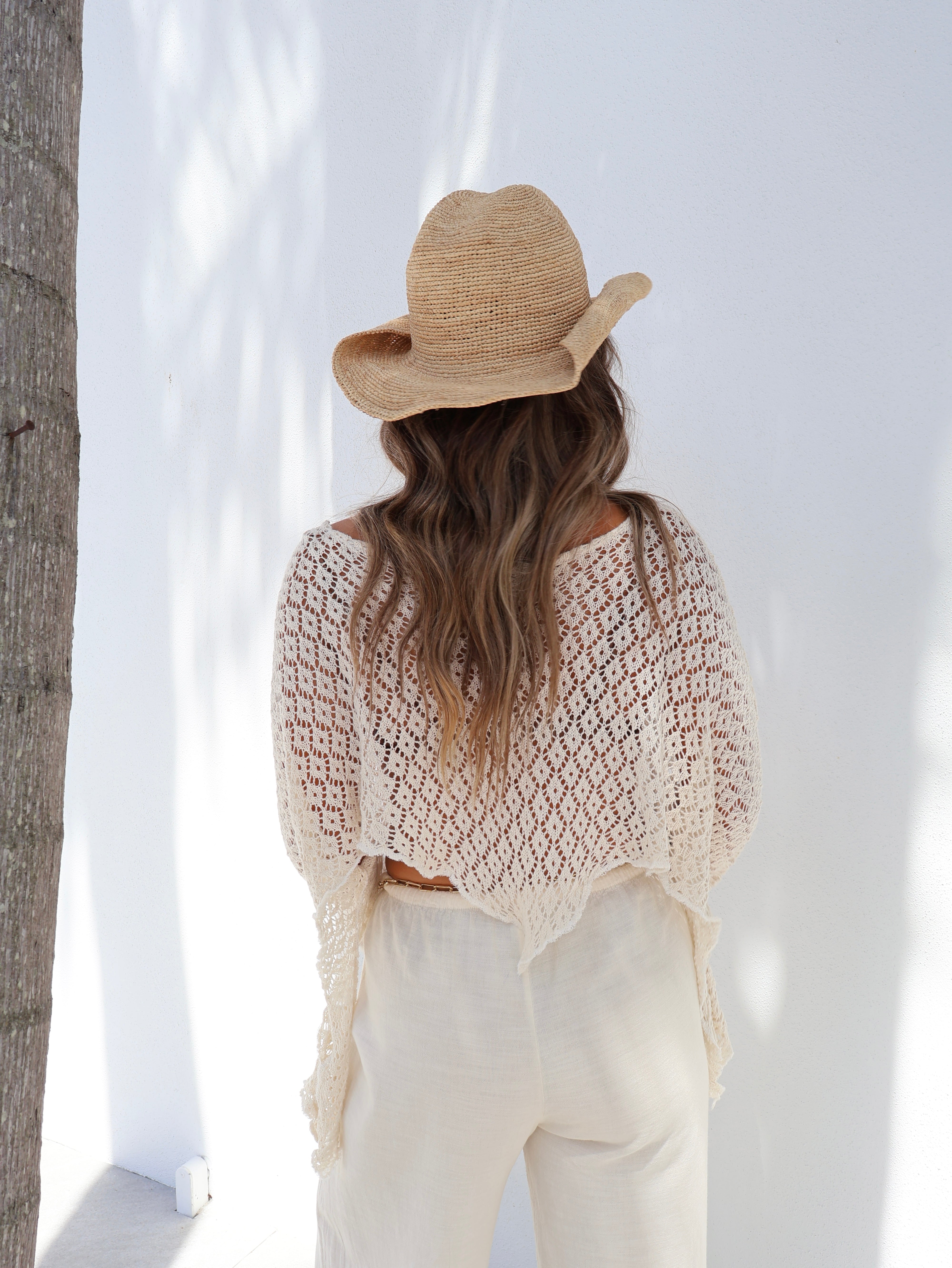 Seaside Dreamer Crochet Top Natural