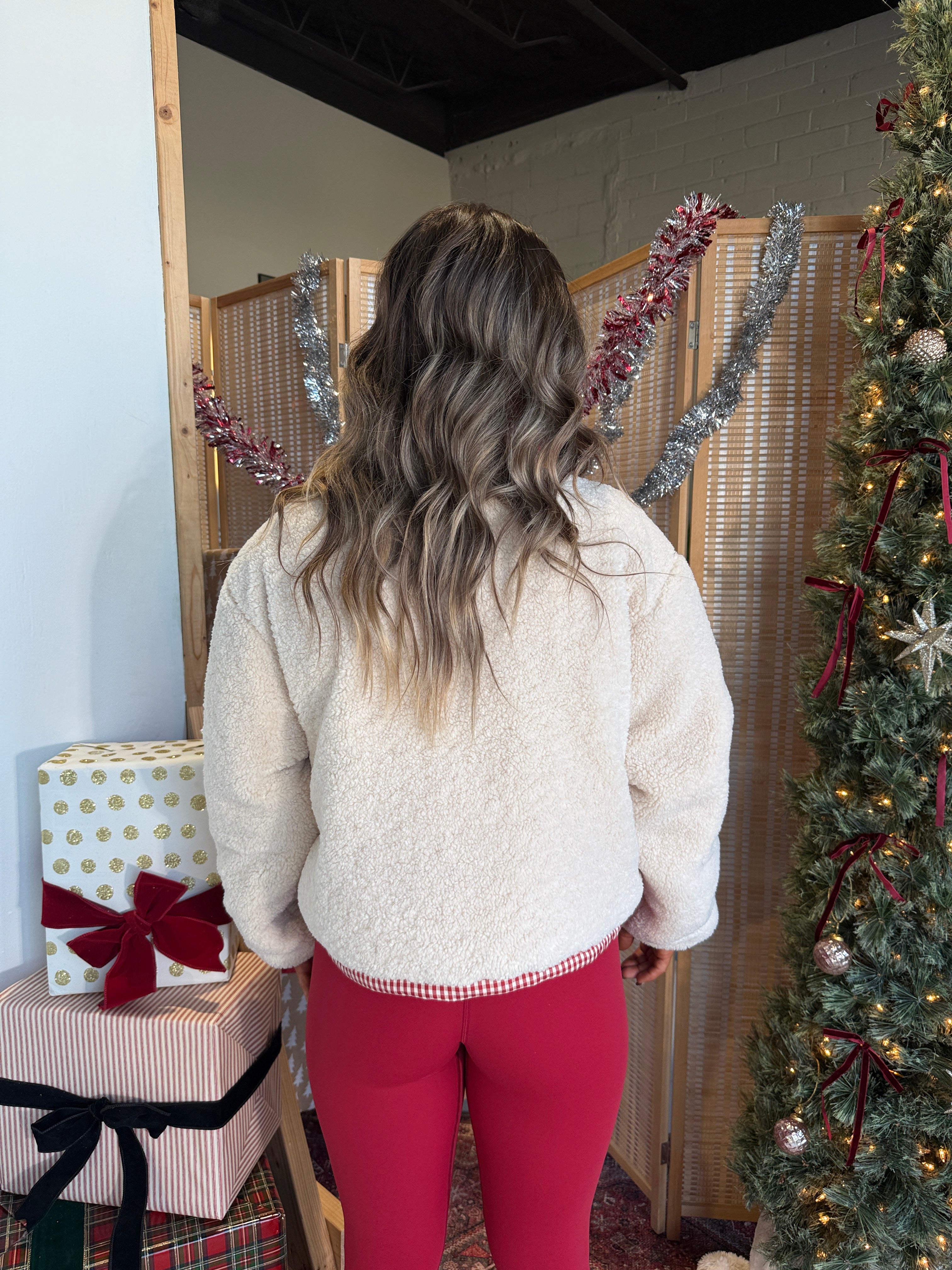 Rudolph Puffer Sherpa Jacket Cream