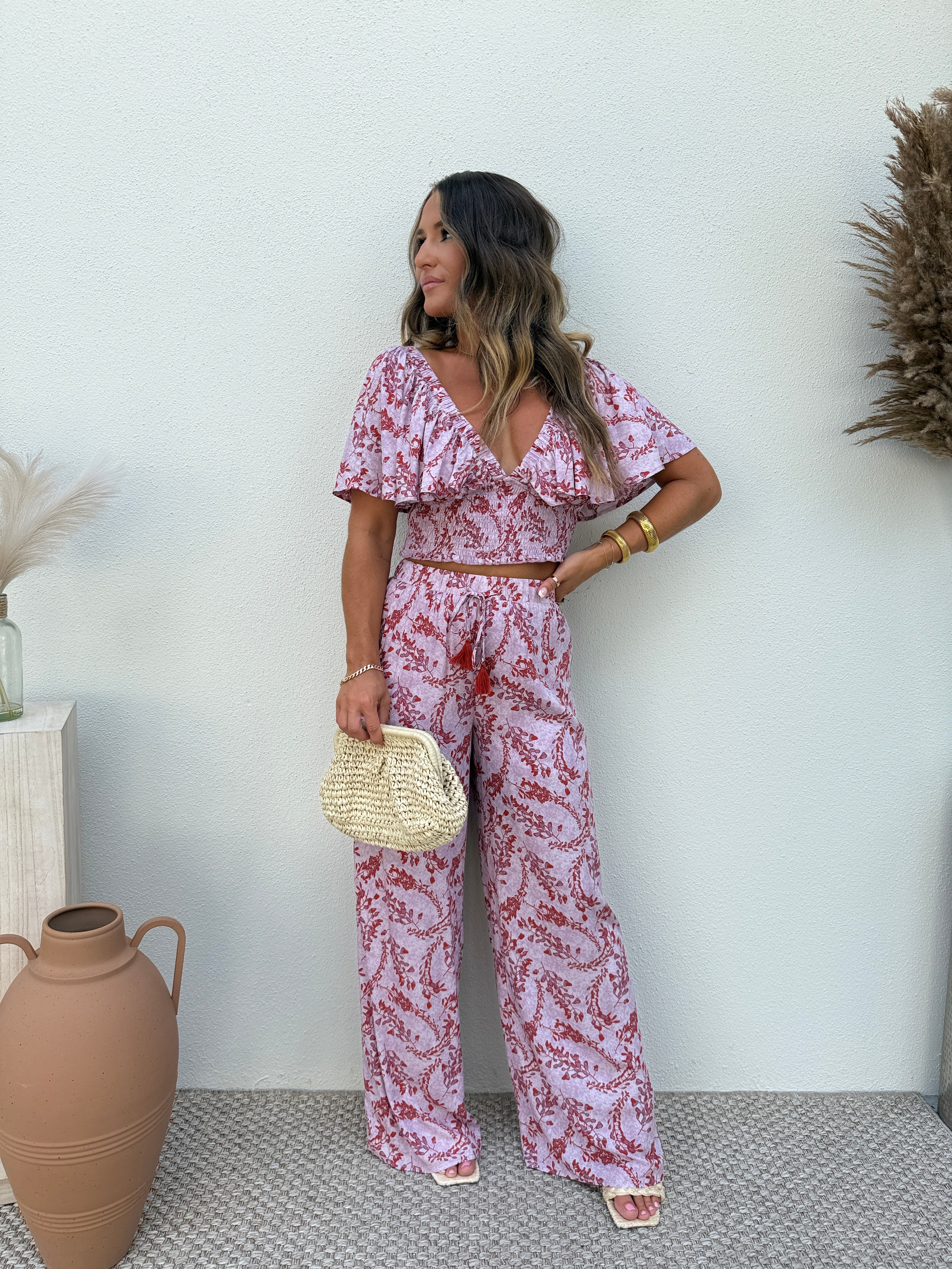 Soul Ties Pants Pink Multi