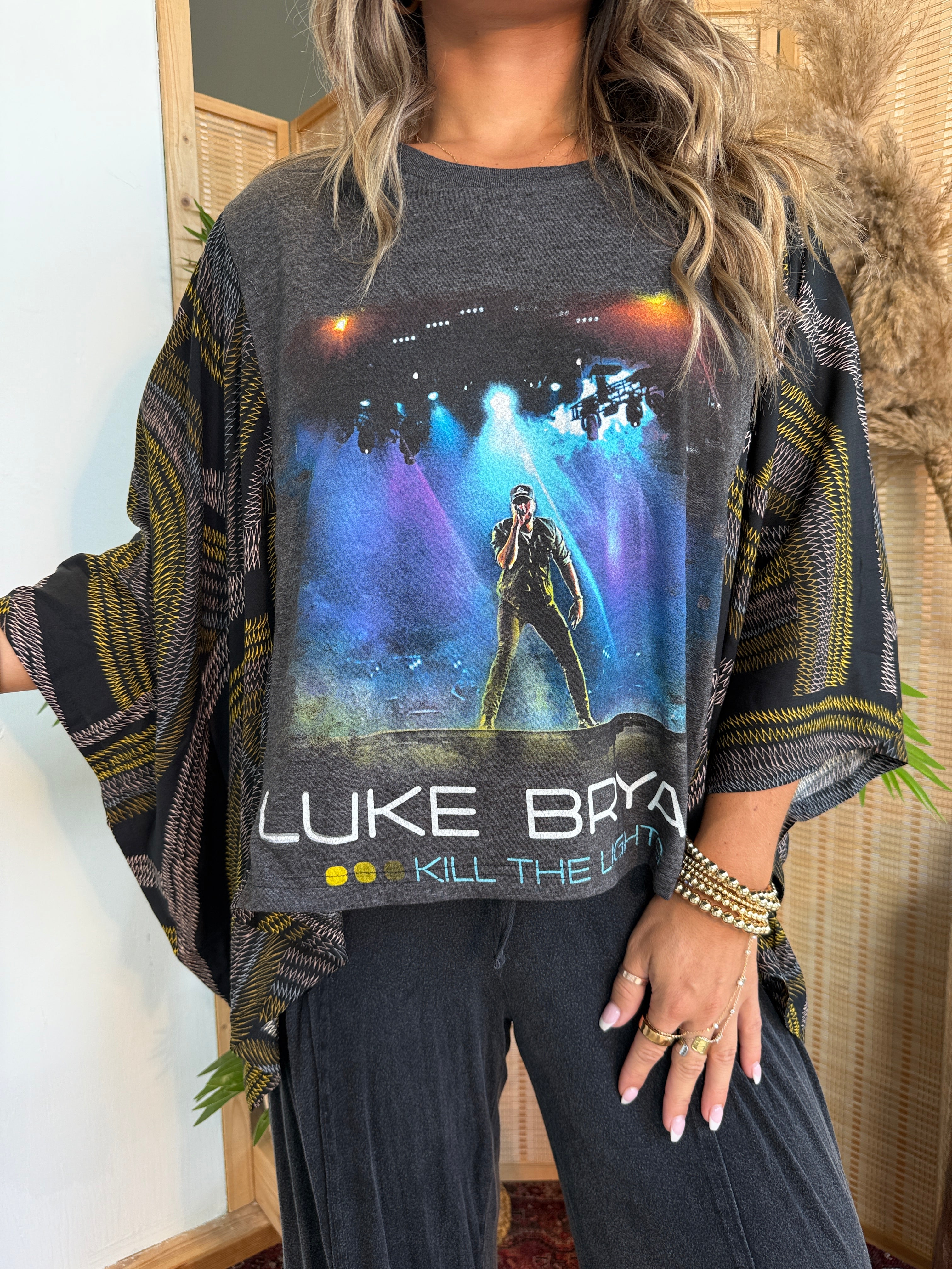 Luke Bryan Mix & Match Tee DK Grey Multi