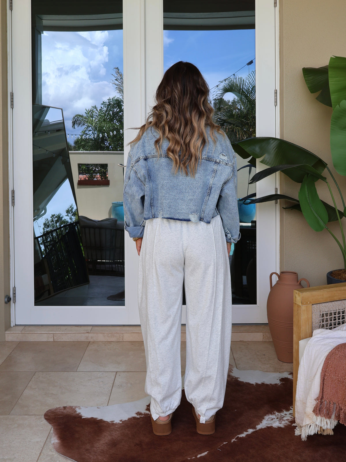 Stay Cozy Barrel Lounge Pants Heather Grey