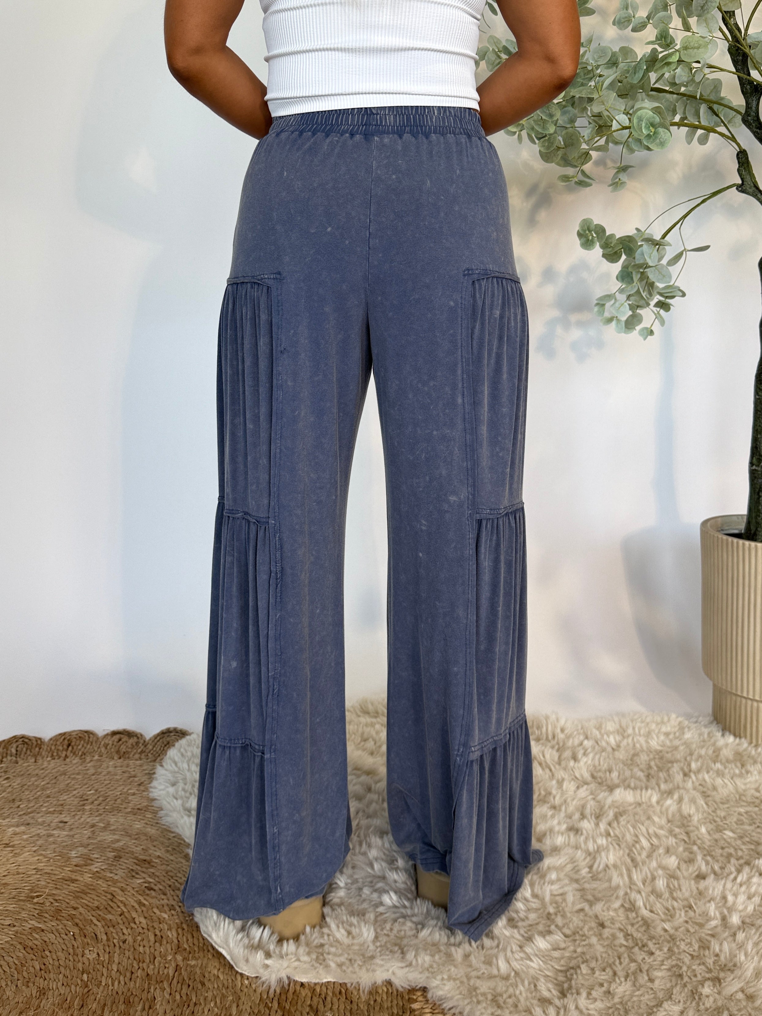 Gomez Tiered Lounge Pants Denim