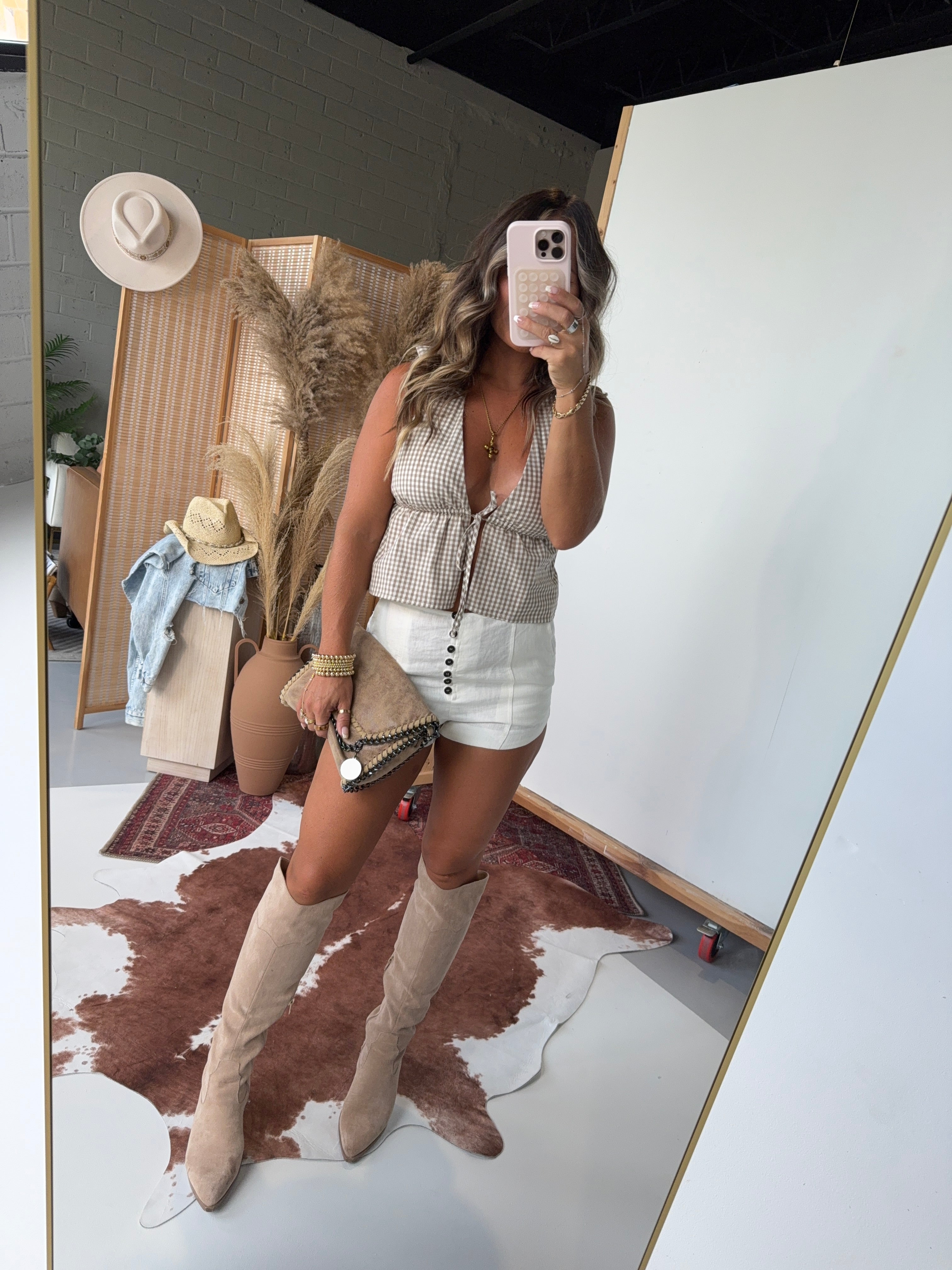 Mile High Mini Shorts Off White