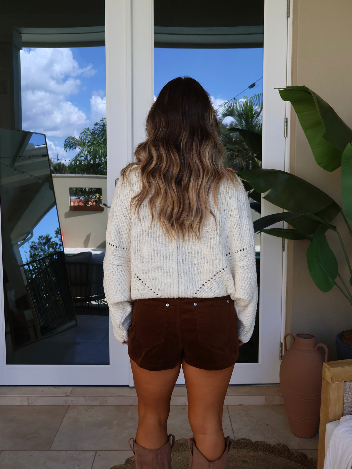 Orchard Walks Cord Mini Skort Camel