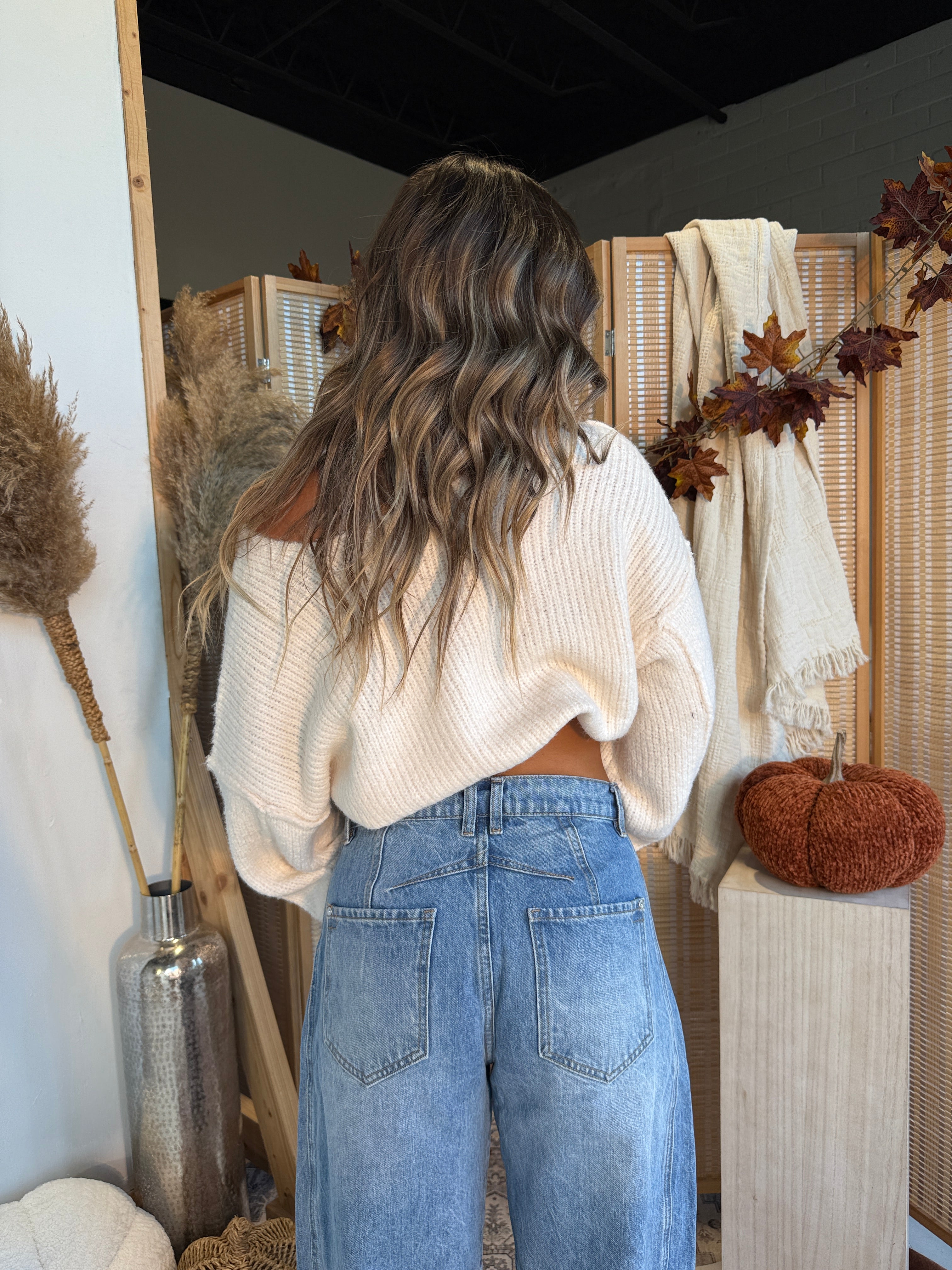 Gracie Barrel Mineral Washed Denim Jeans