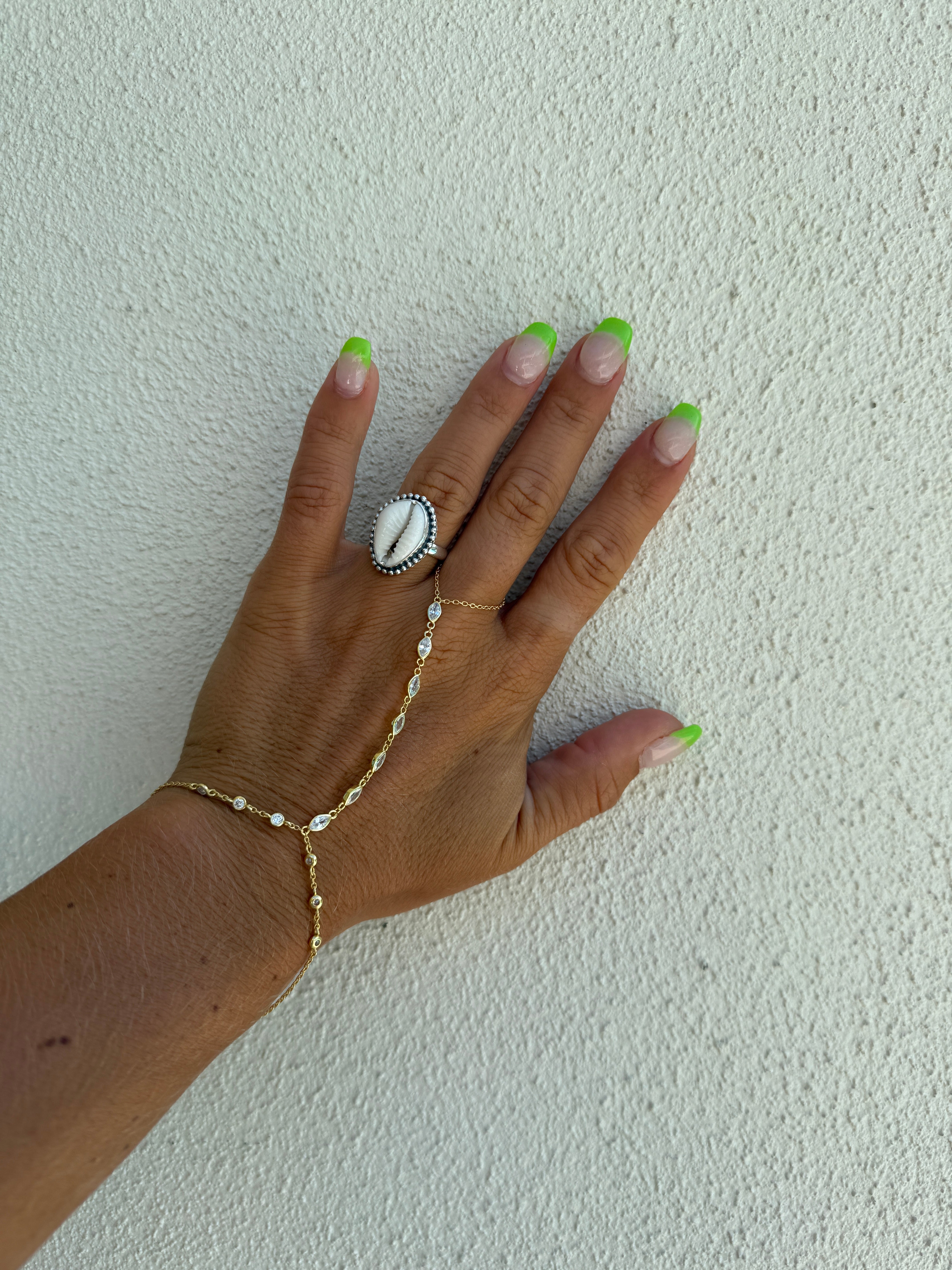 Anastasia Hand Chain Bracelet Gold