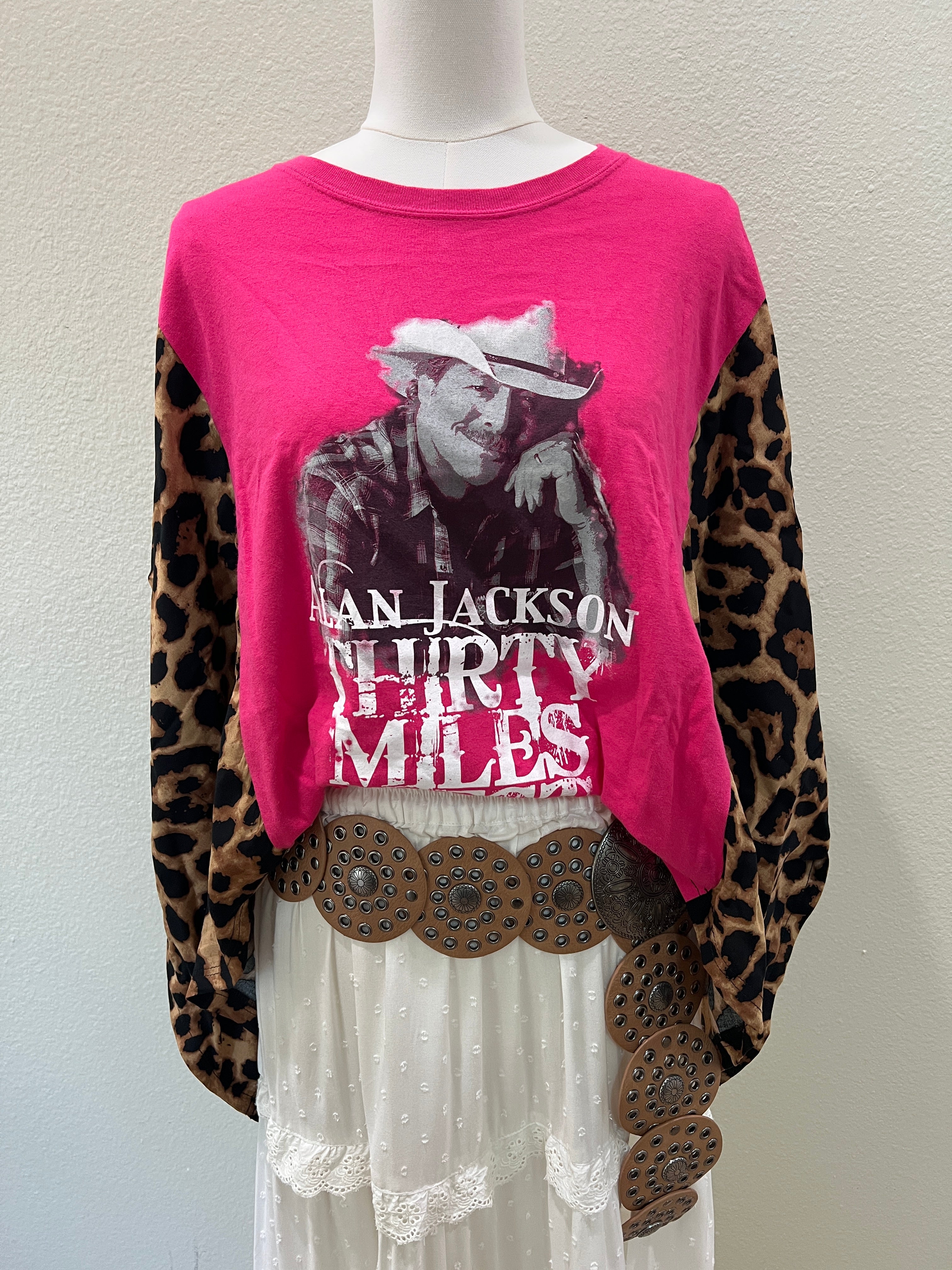 Alan Jackson Mix & Match Tee Pink Cheetah
