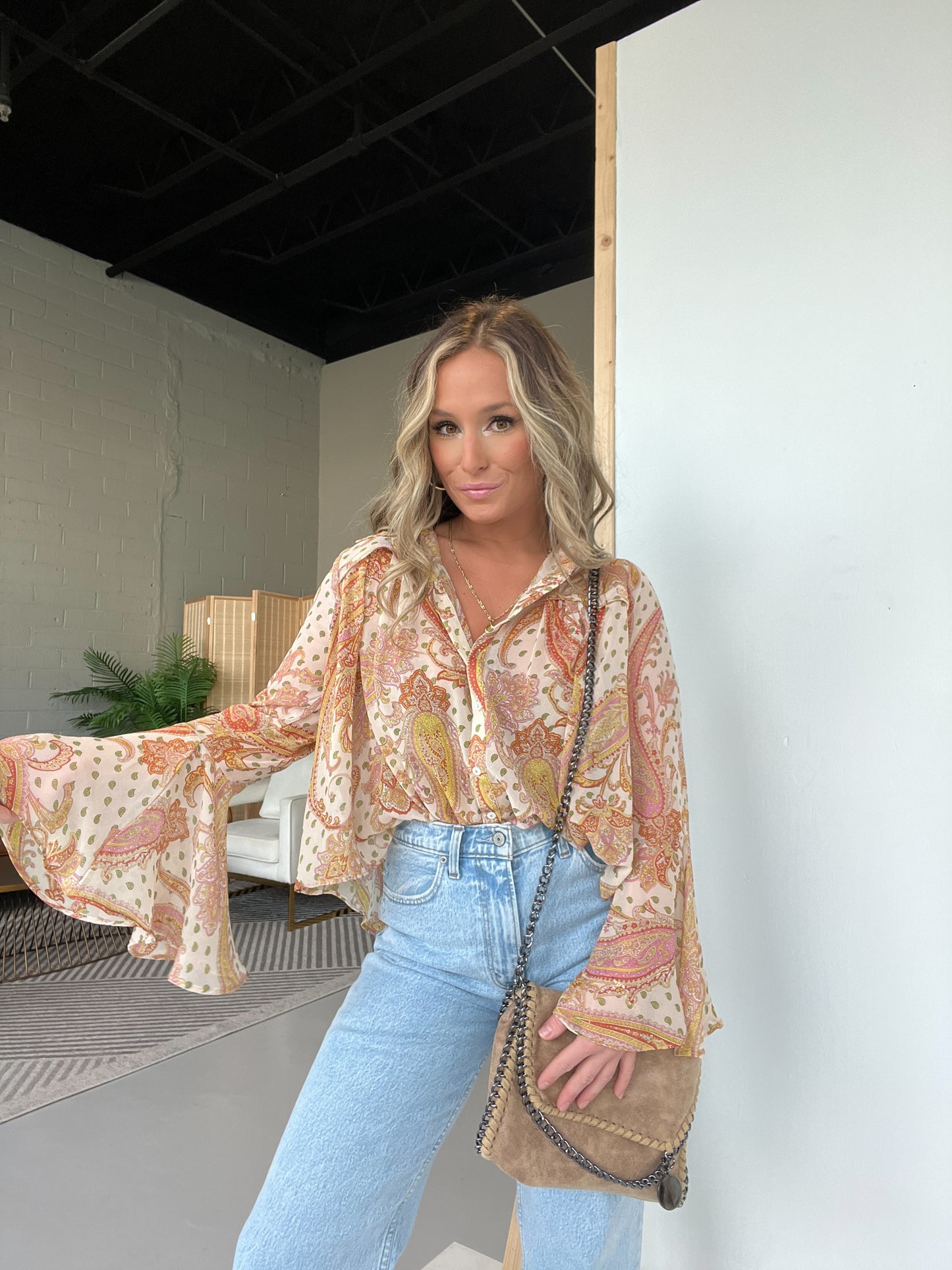 Blush Dreams Boho Blouse