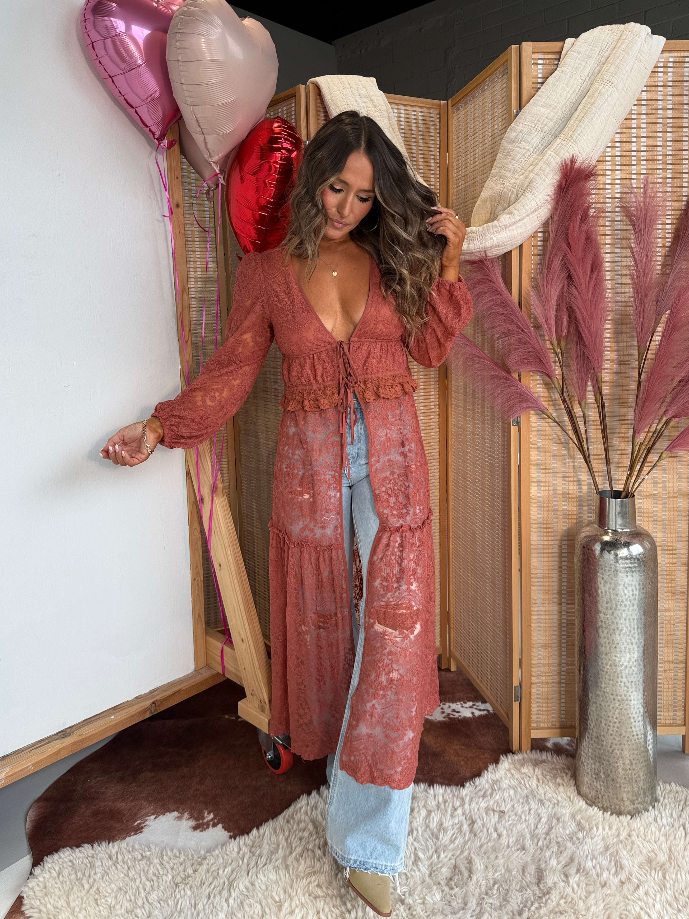 Be My Baby Duster Terracotta