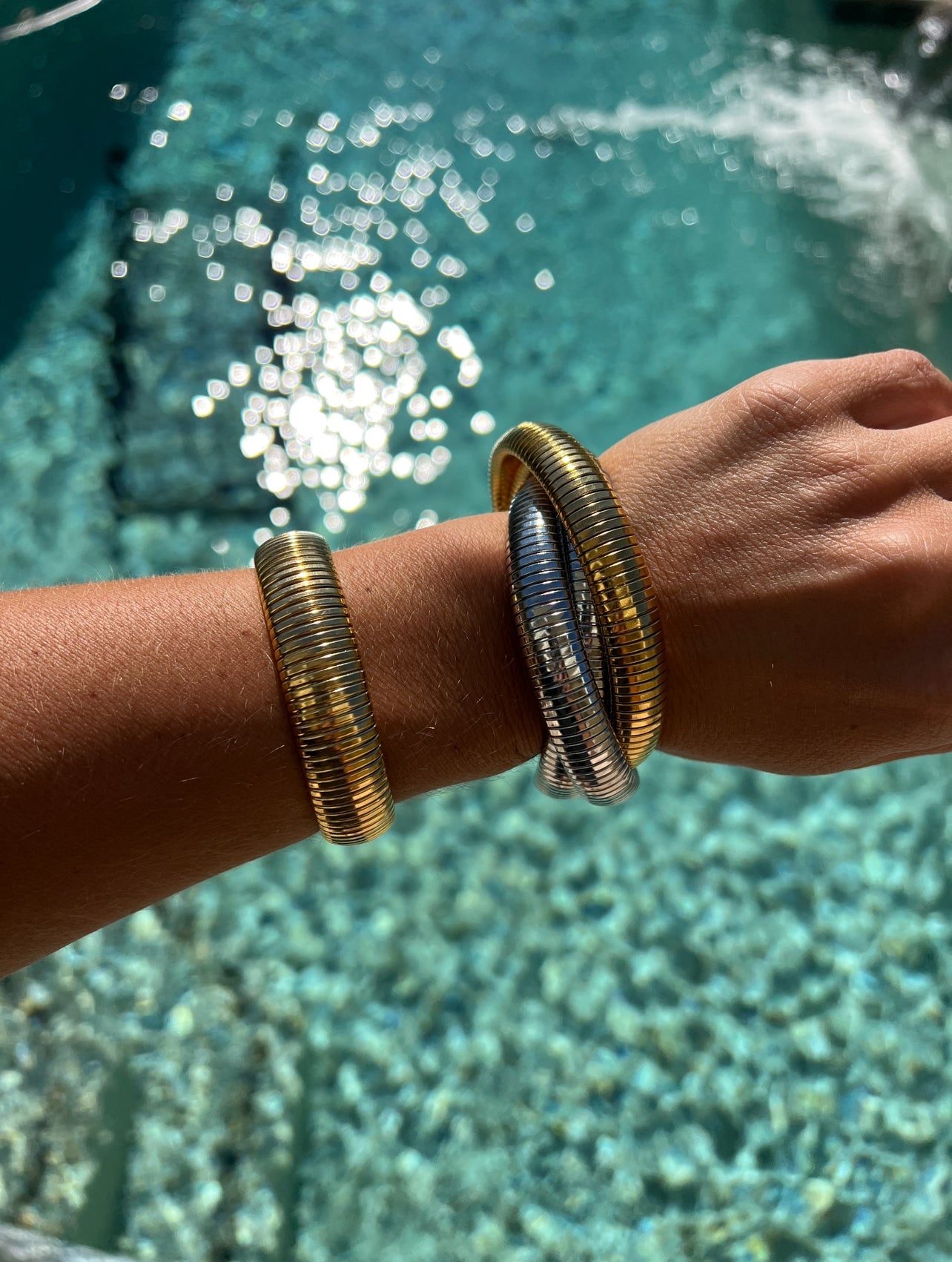 Infinity Multi Layered Bracelet Two-Tone