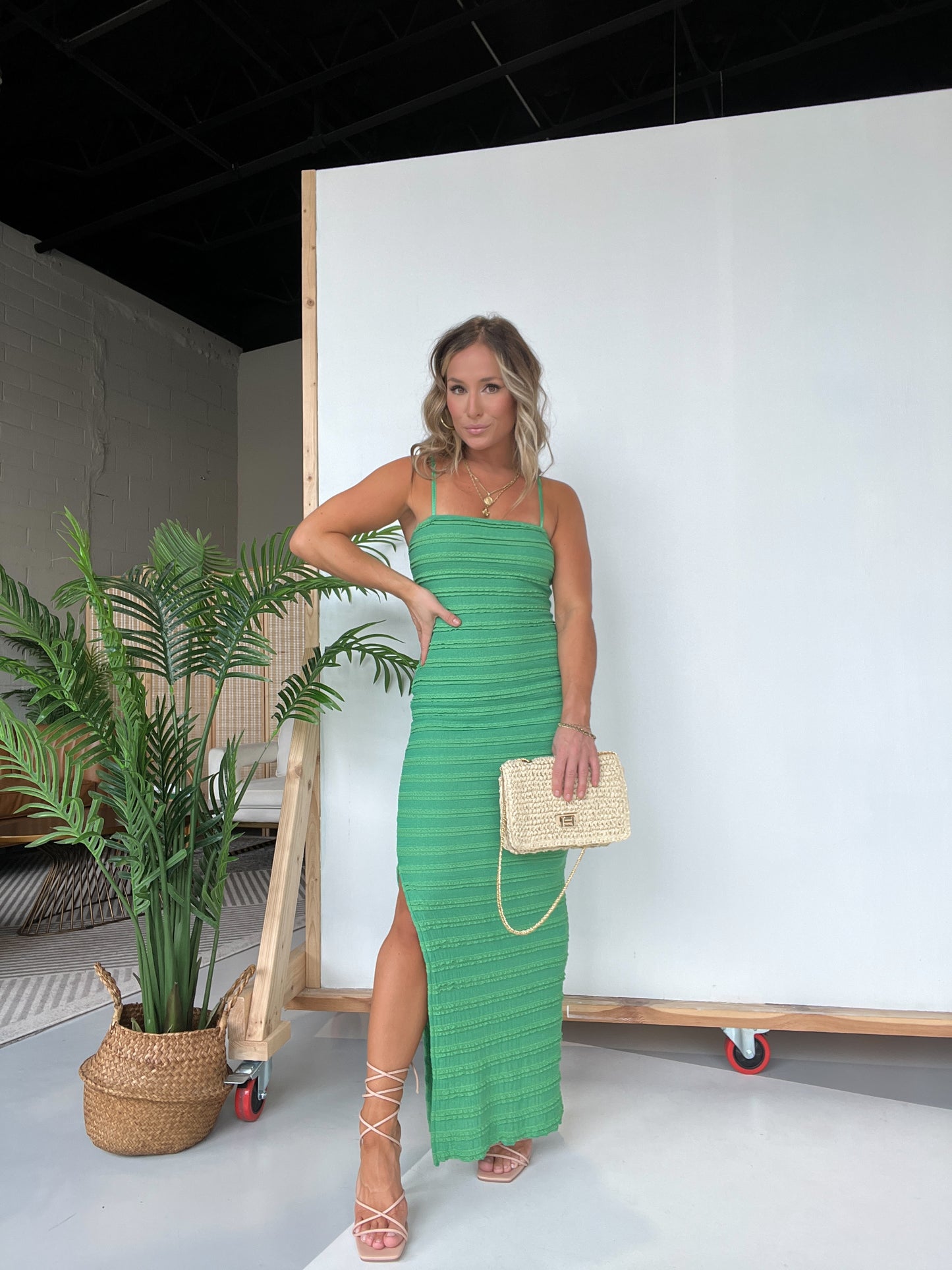 Verde Estate Maxi Dress Green