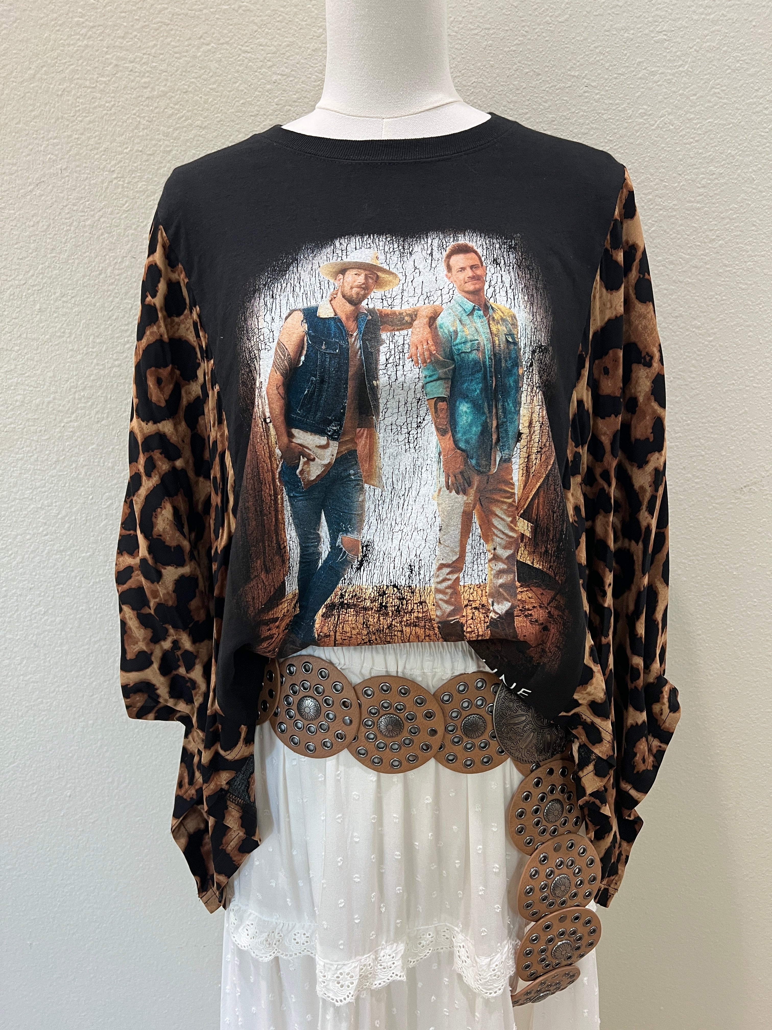 Florida Georgia Line Mix & Match Tee Black Cheetah