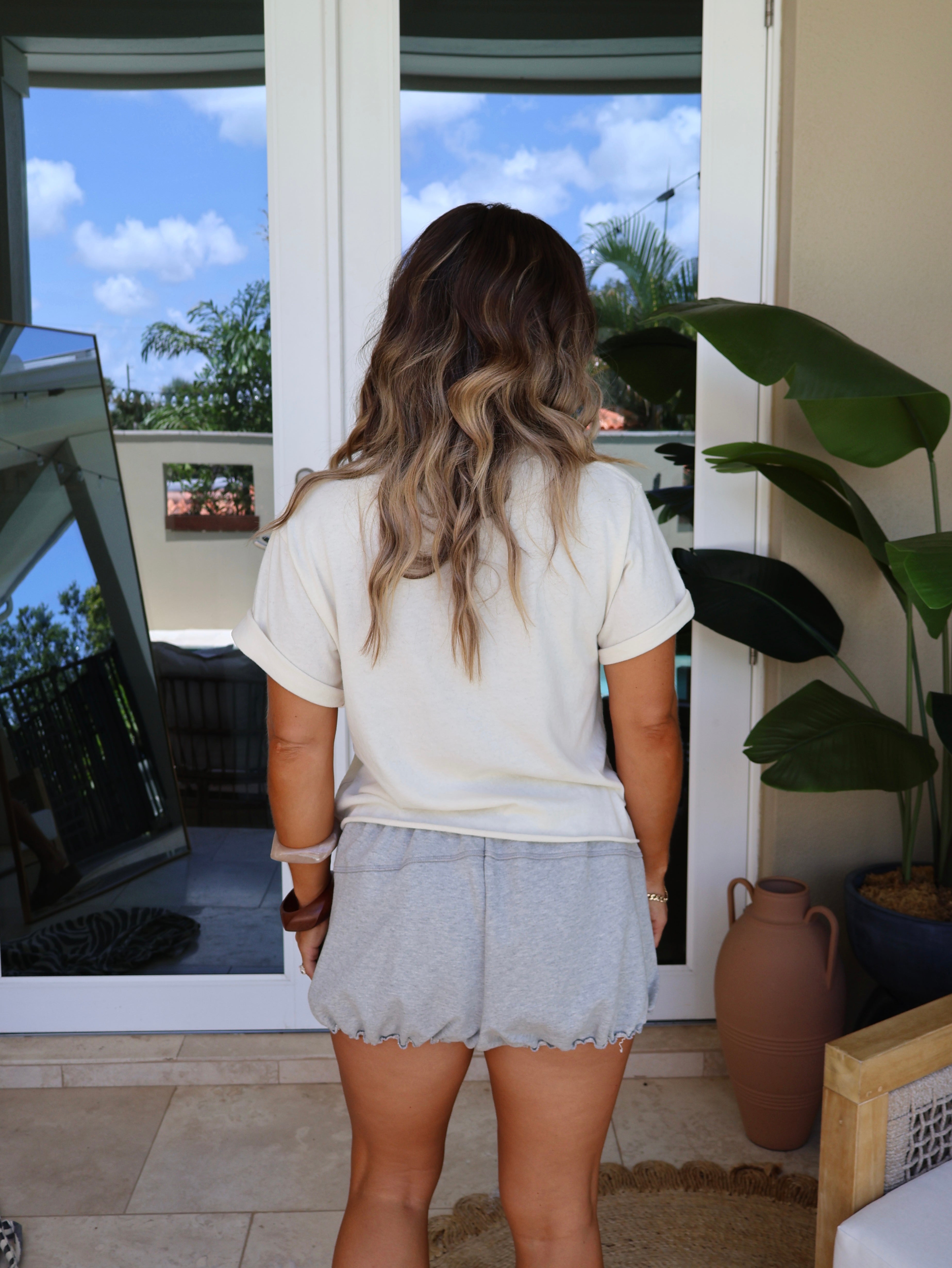 Free Bird Graphic Tee Bone