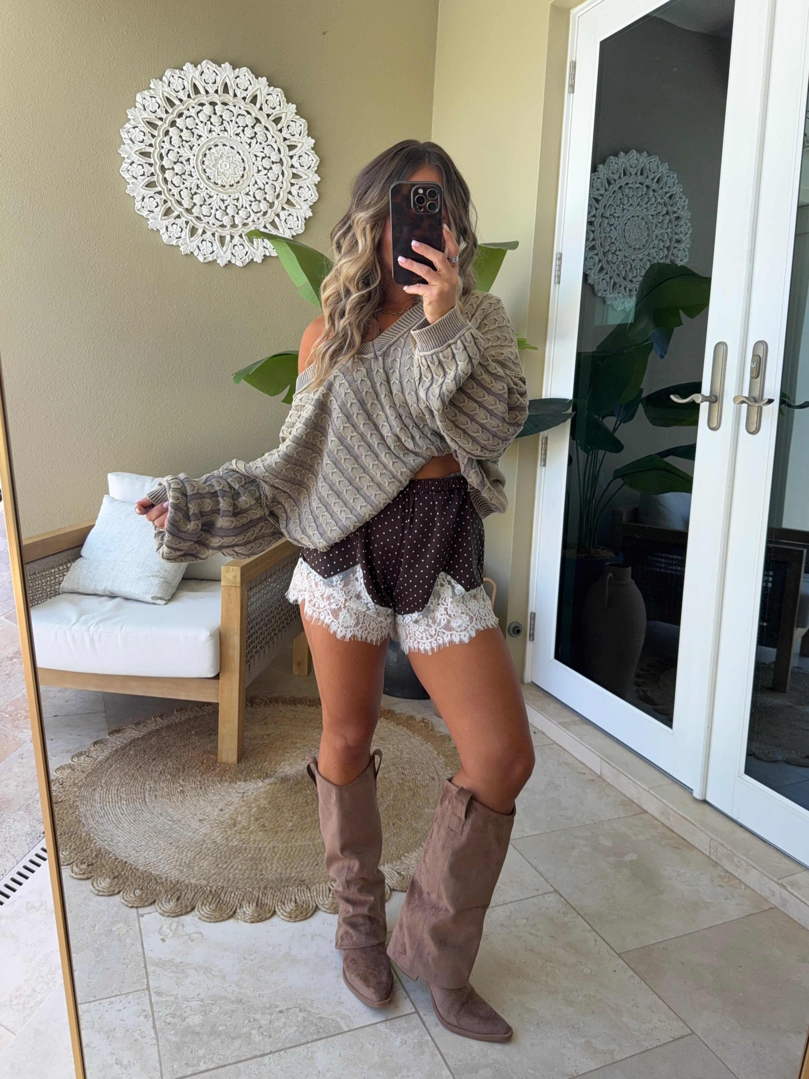 Pamela Suede Foldover Boots Brown
