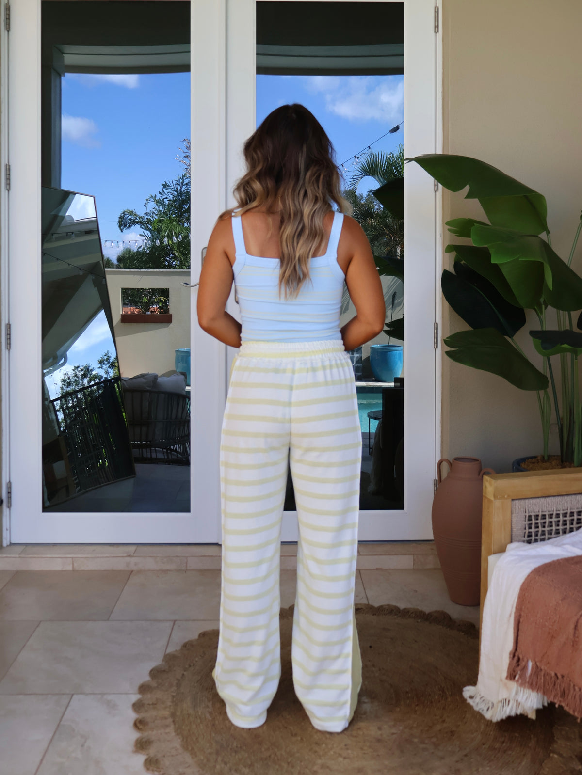 Morning Light Striped Lounge Pants Butter