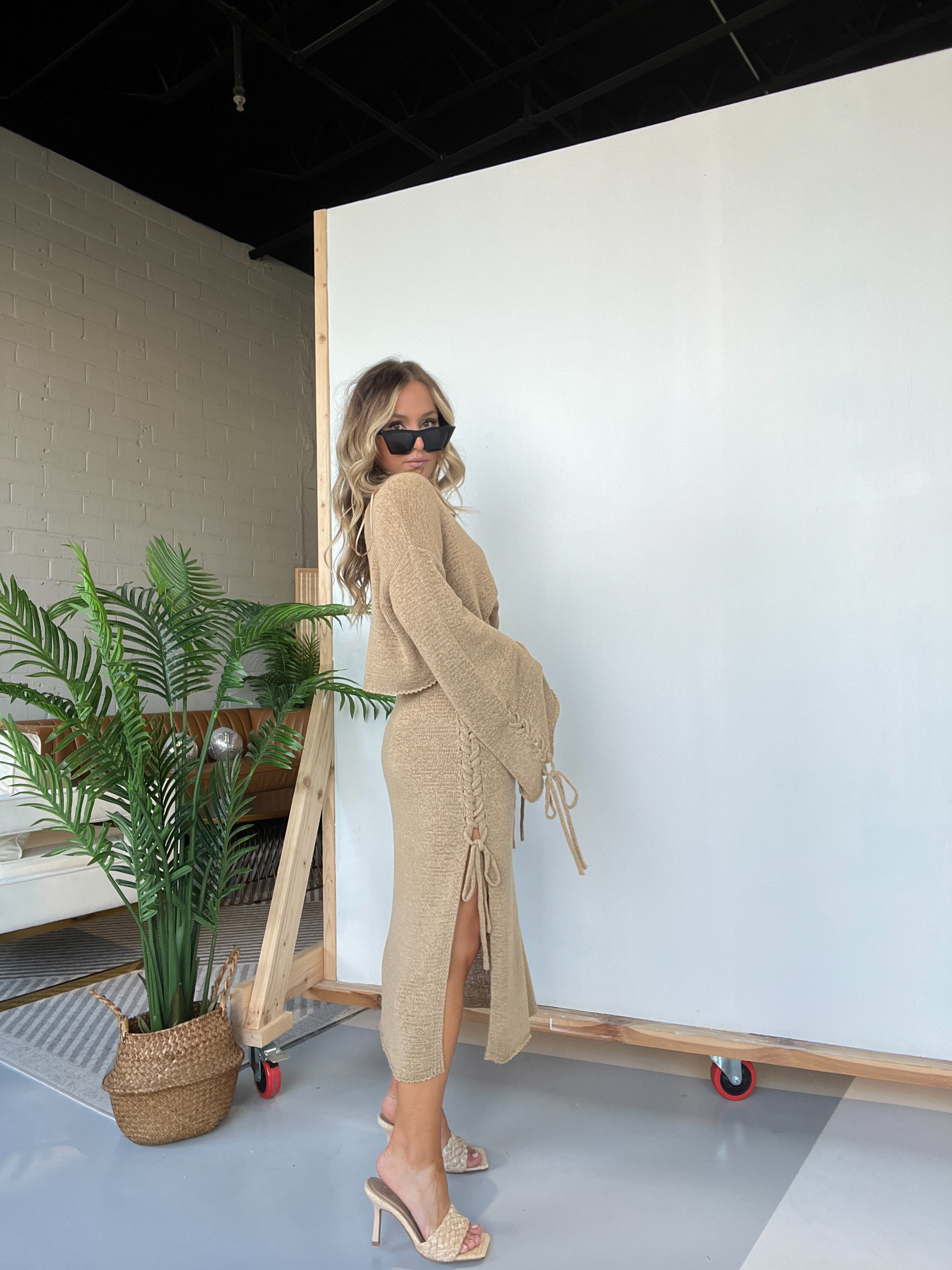 Girls Trip Raffia Stiletto Heels Natural