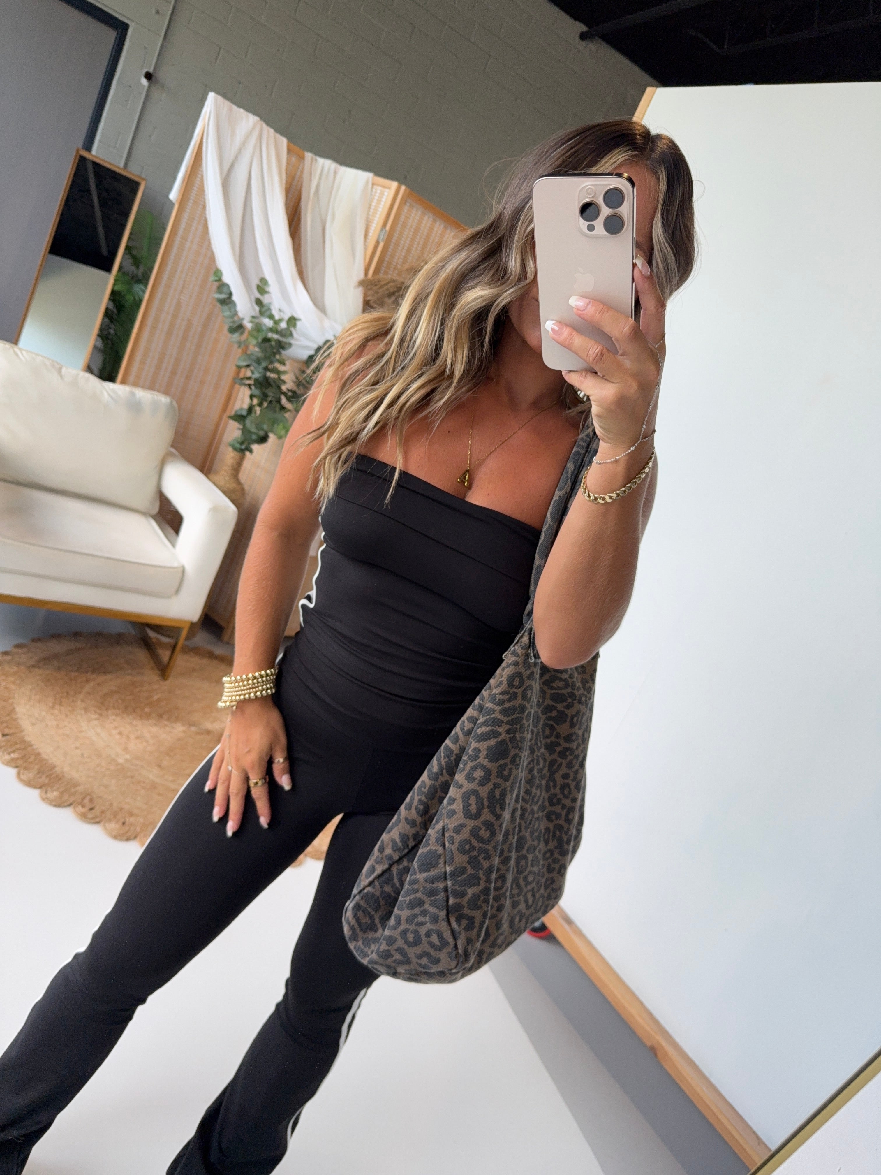 Zenni Piped Lounge Pants Set Black