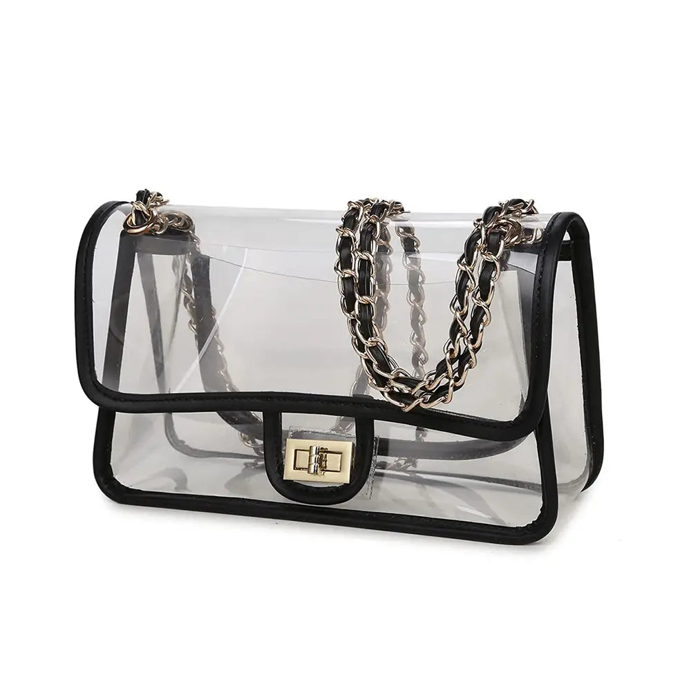 Stadium Chic Clear Shoulder Bag