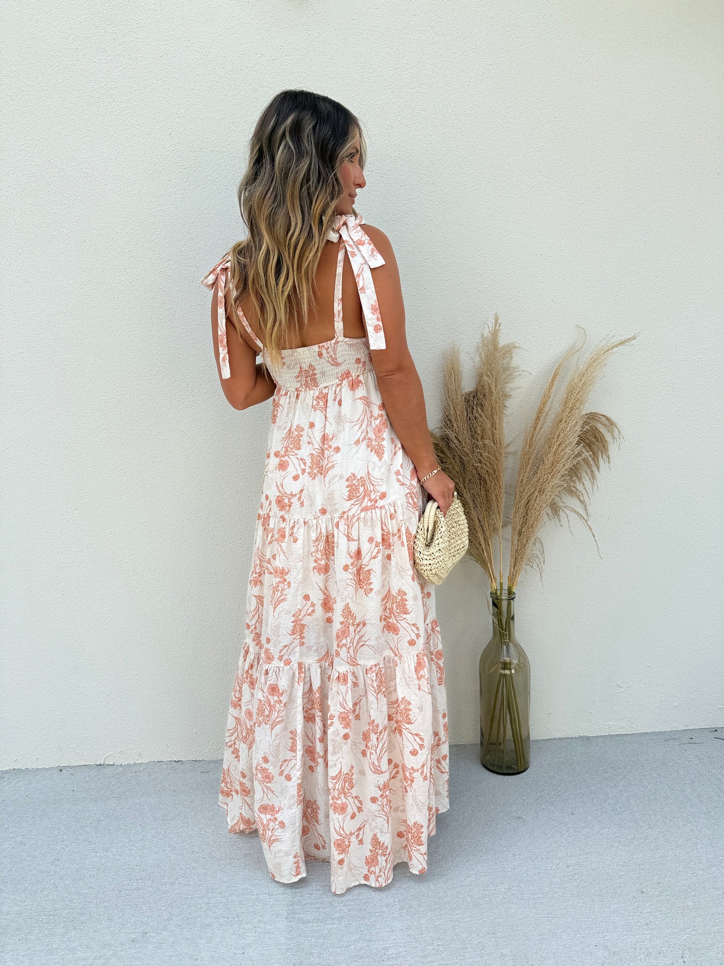 Honey Scent Maxi Dress Orange Multi