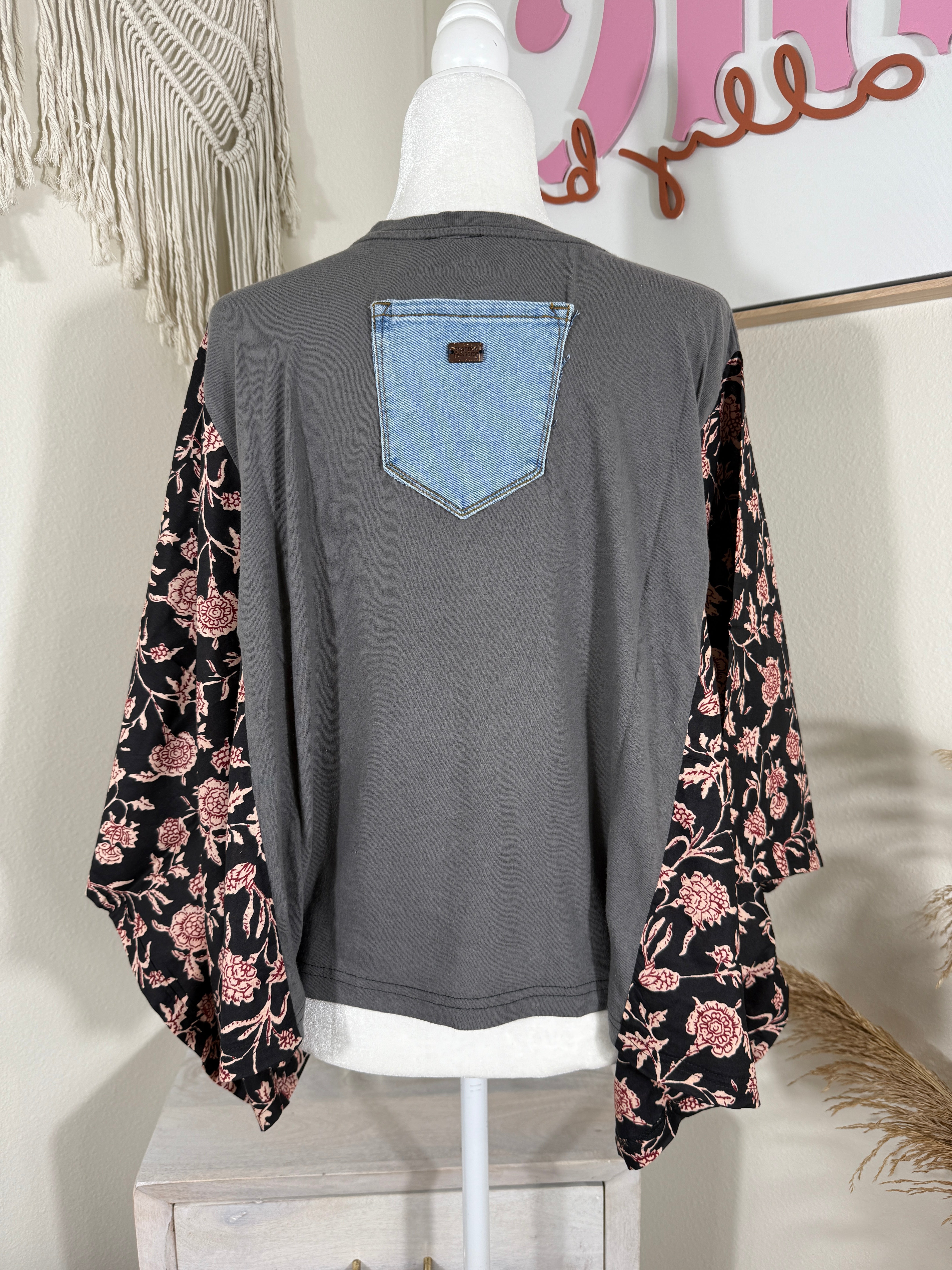 The Rolling Stones Mix & Match Tee Grey Floral