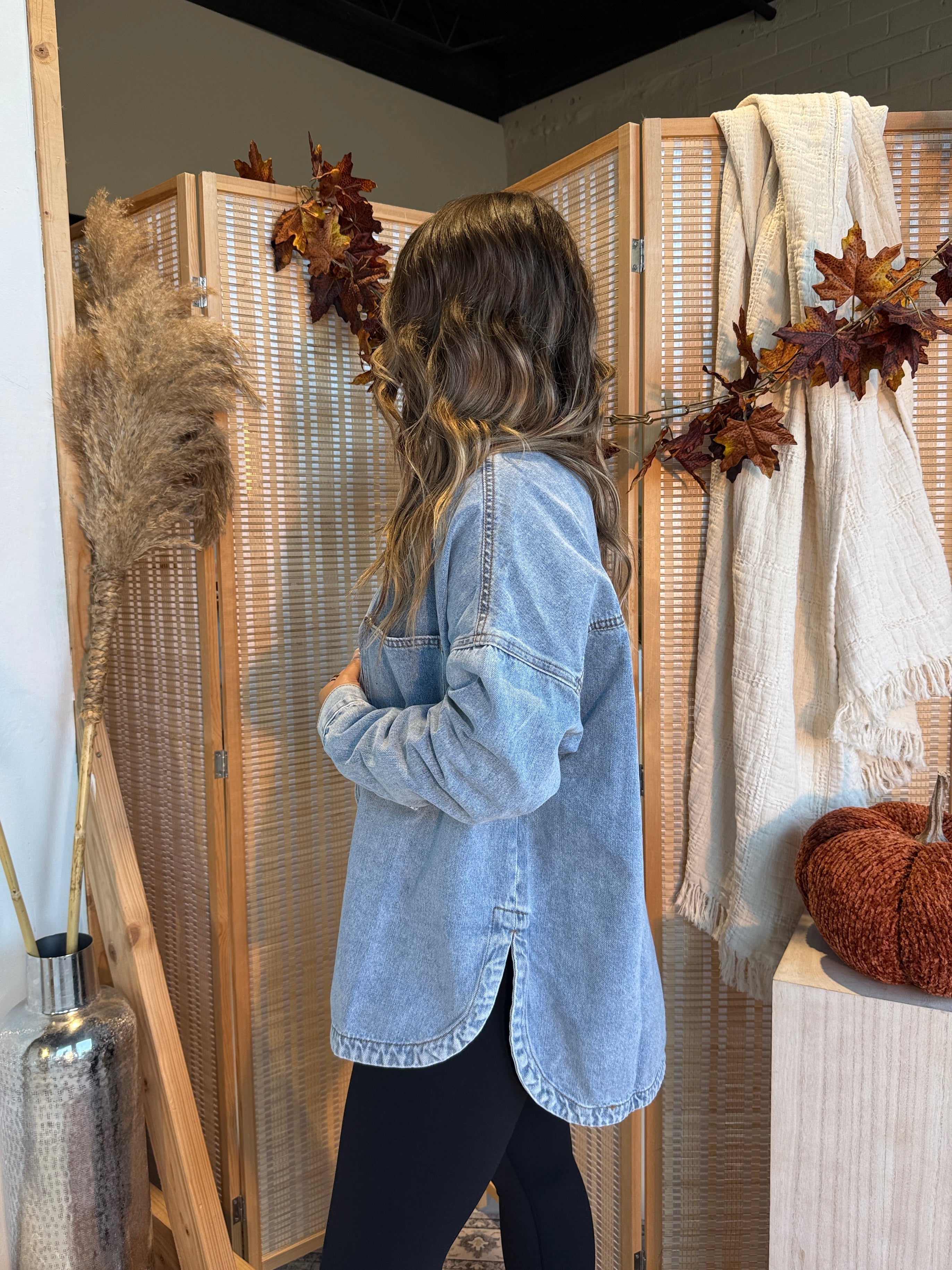 Stadium Vintage Denim Shacket