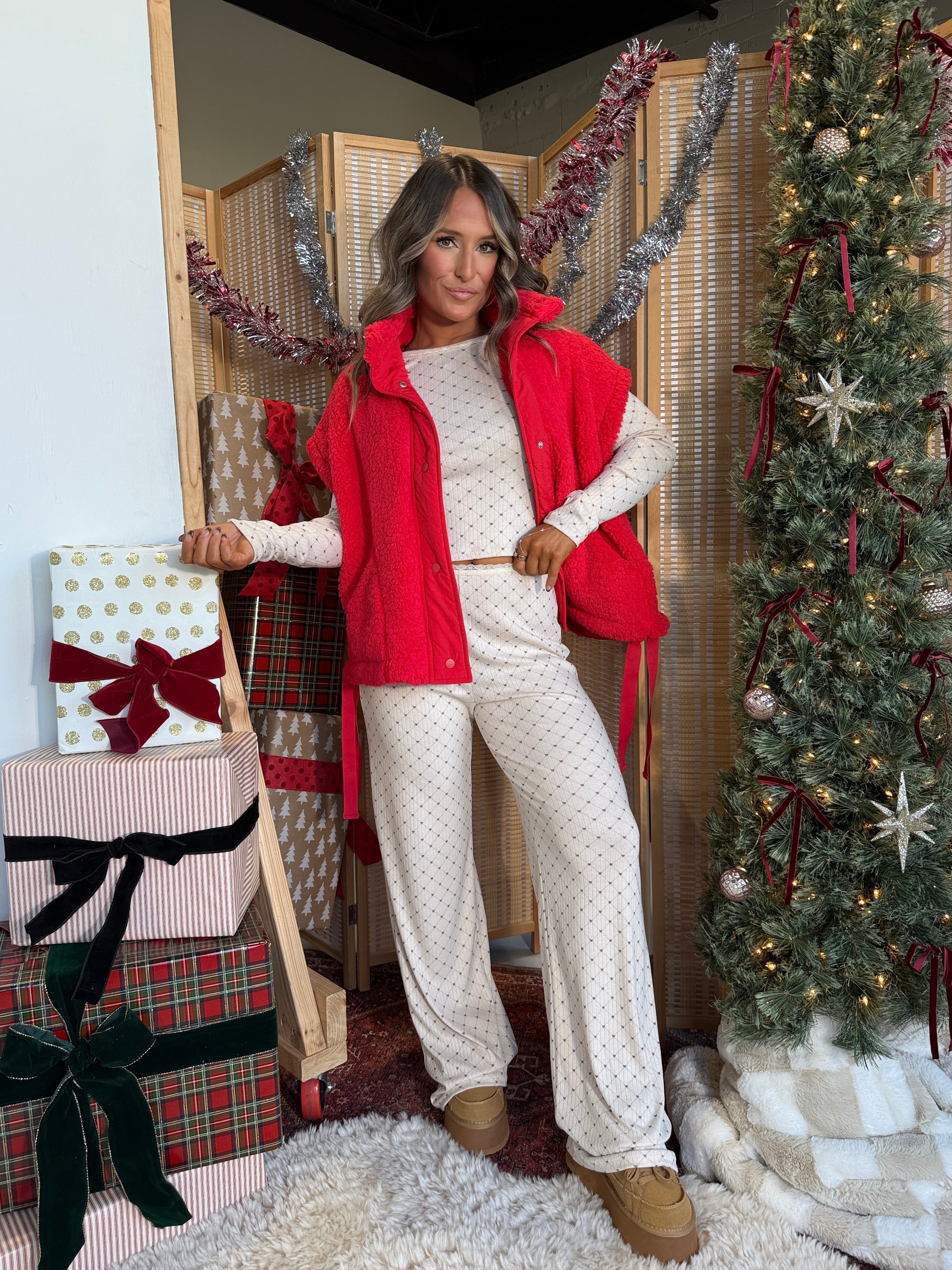 Warmest Love Pajama Pants Beige