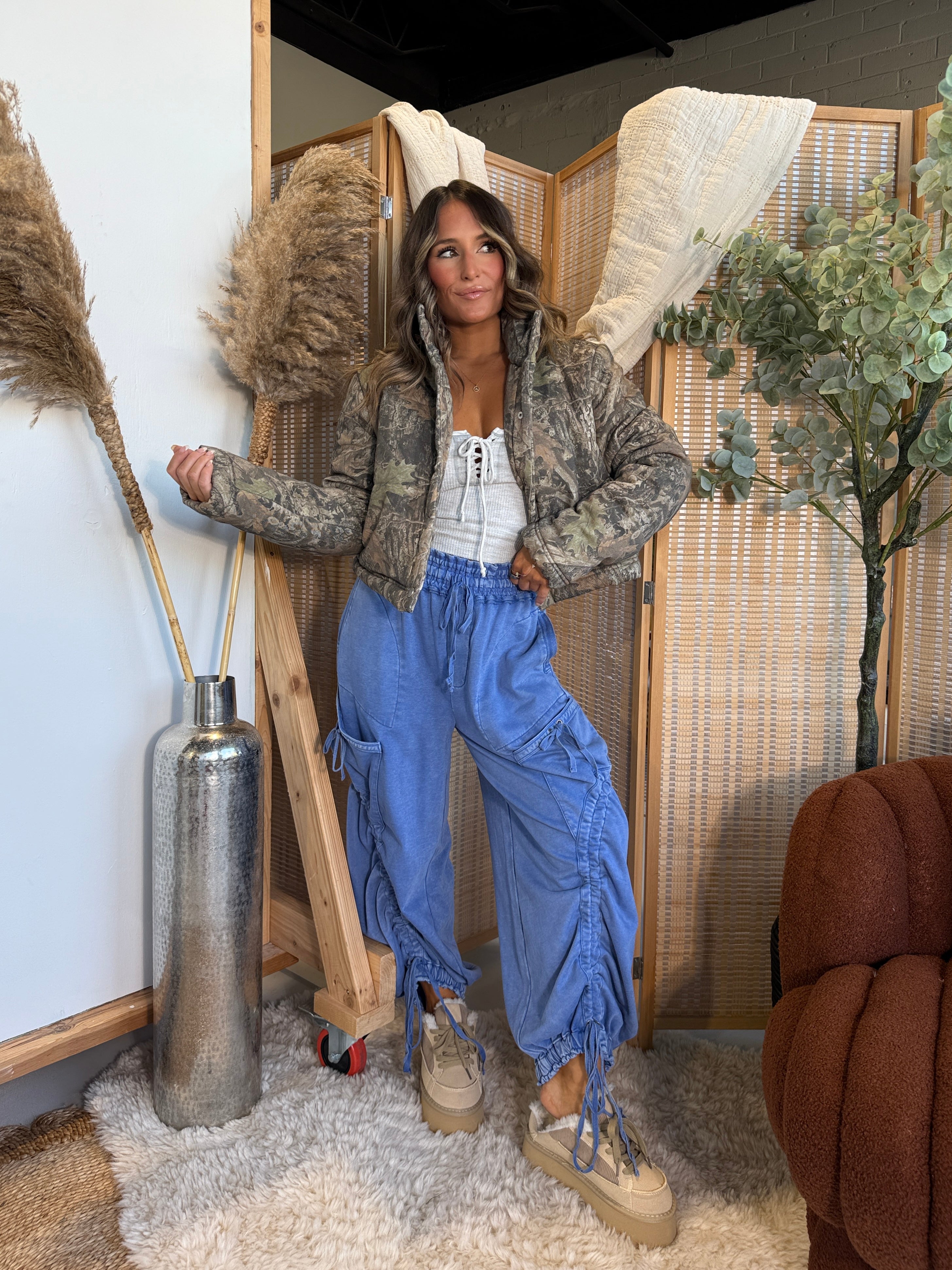 Moss & Stone Puffer Jacket Camo