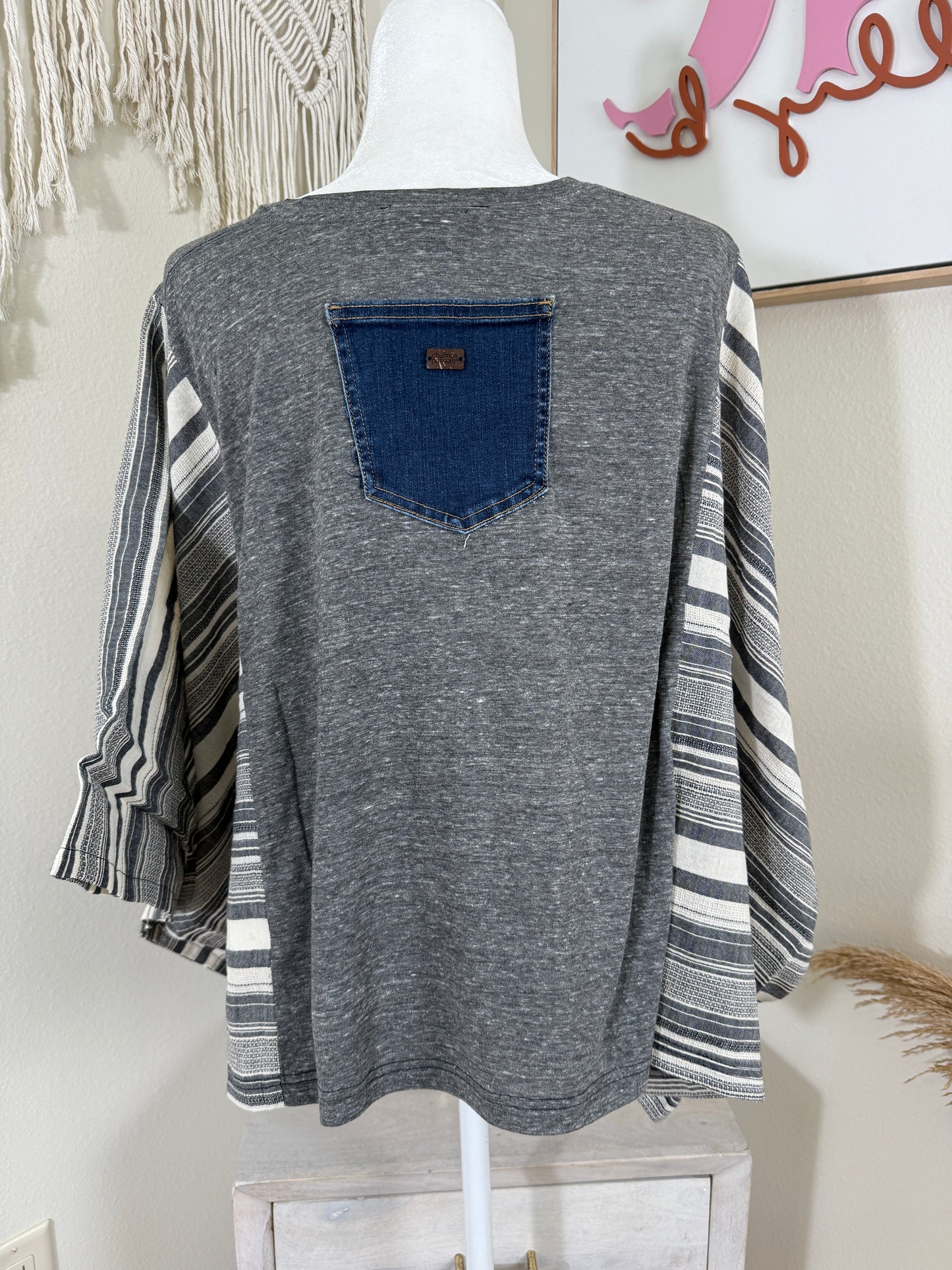 Bob Marley Mix & Match Tee Grey Stripe