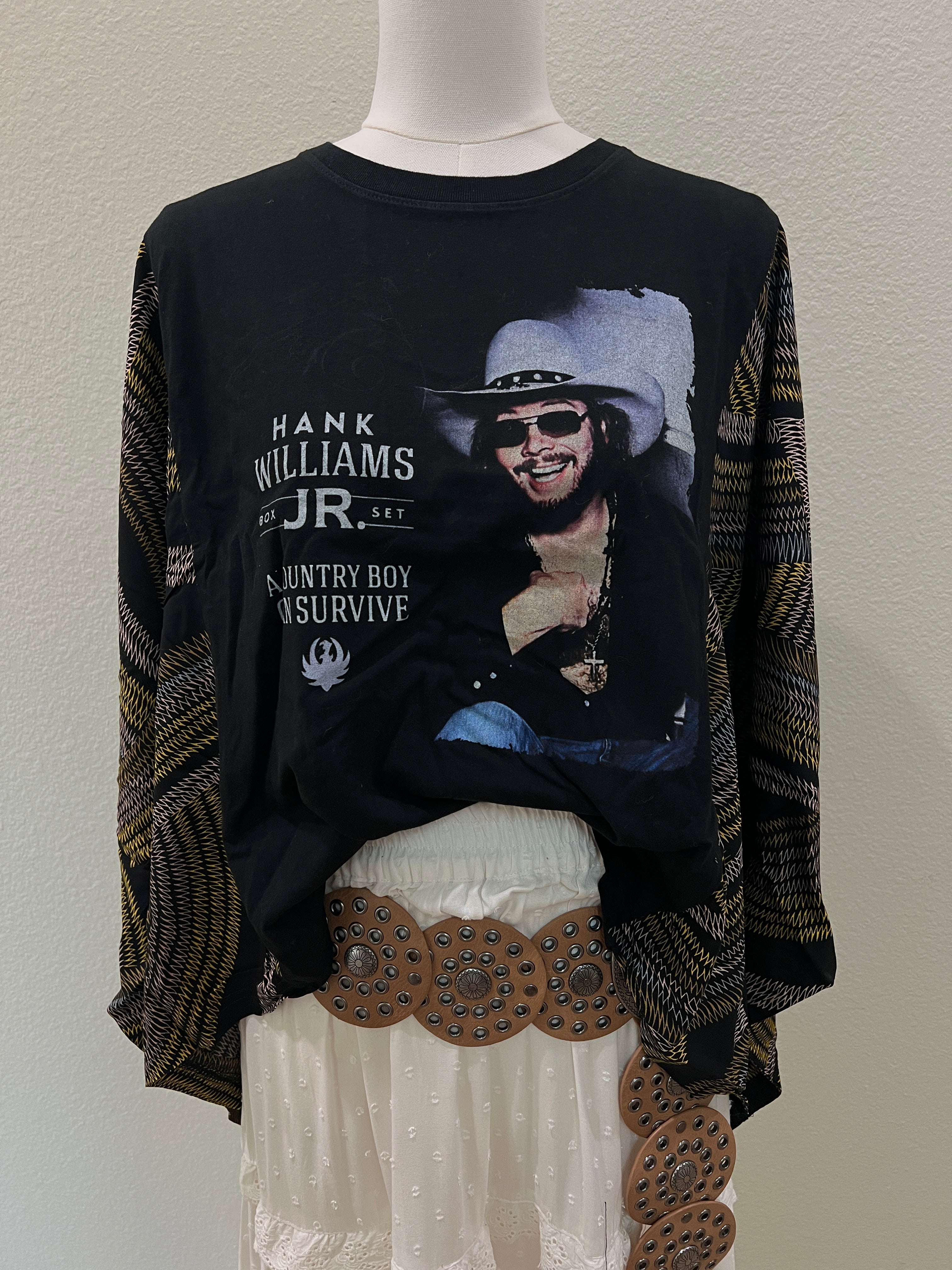 Hank Williams Jr Mix & Match Tee Black Multi
