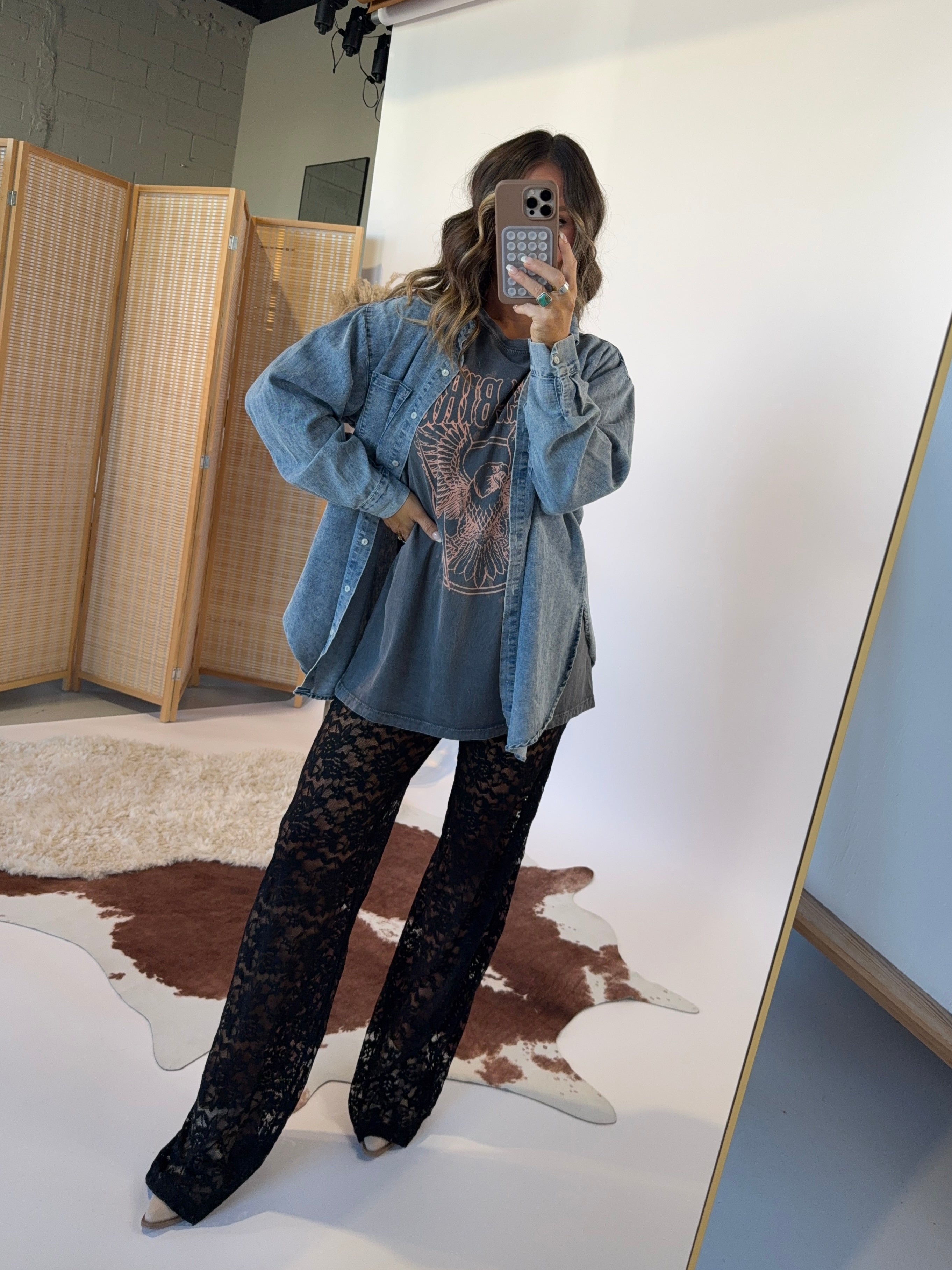 Mary Cate Denim Button Down