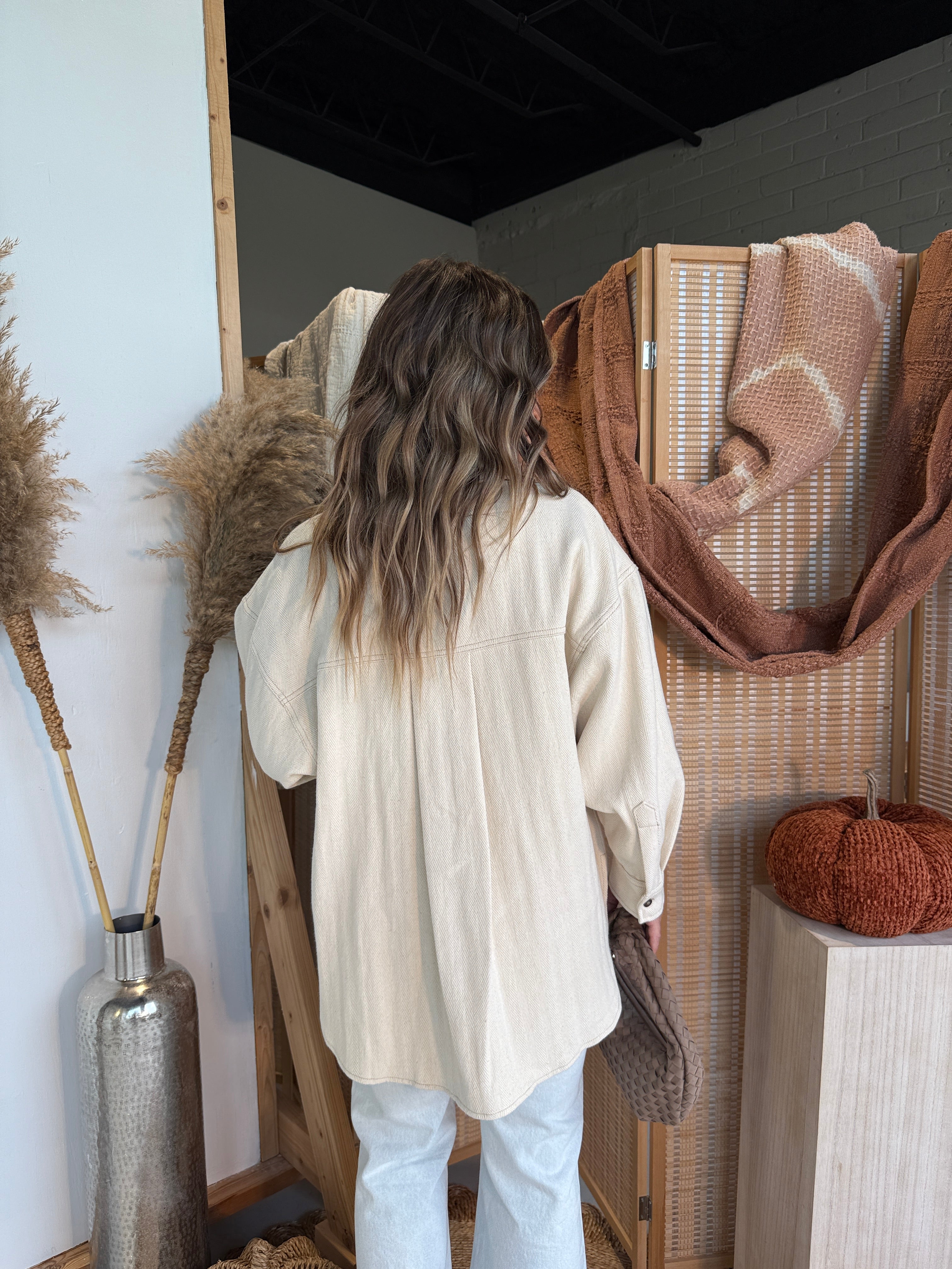 Pick of the Patch Shacket Oatmeal