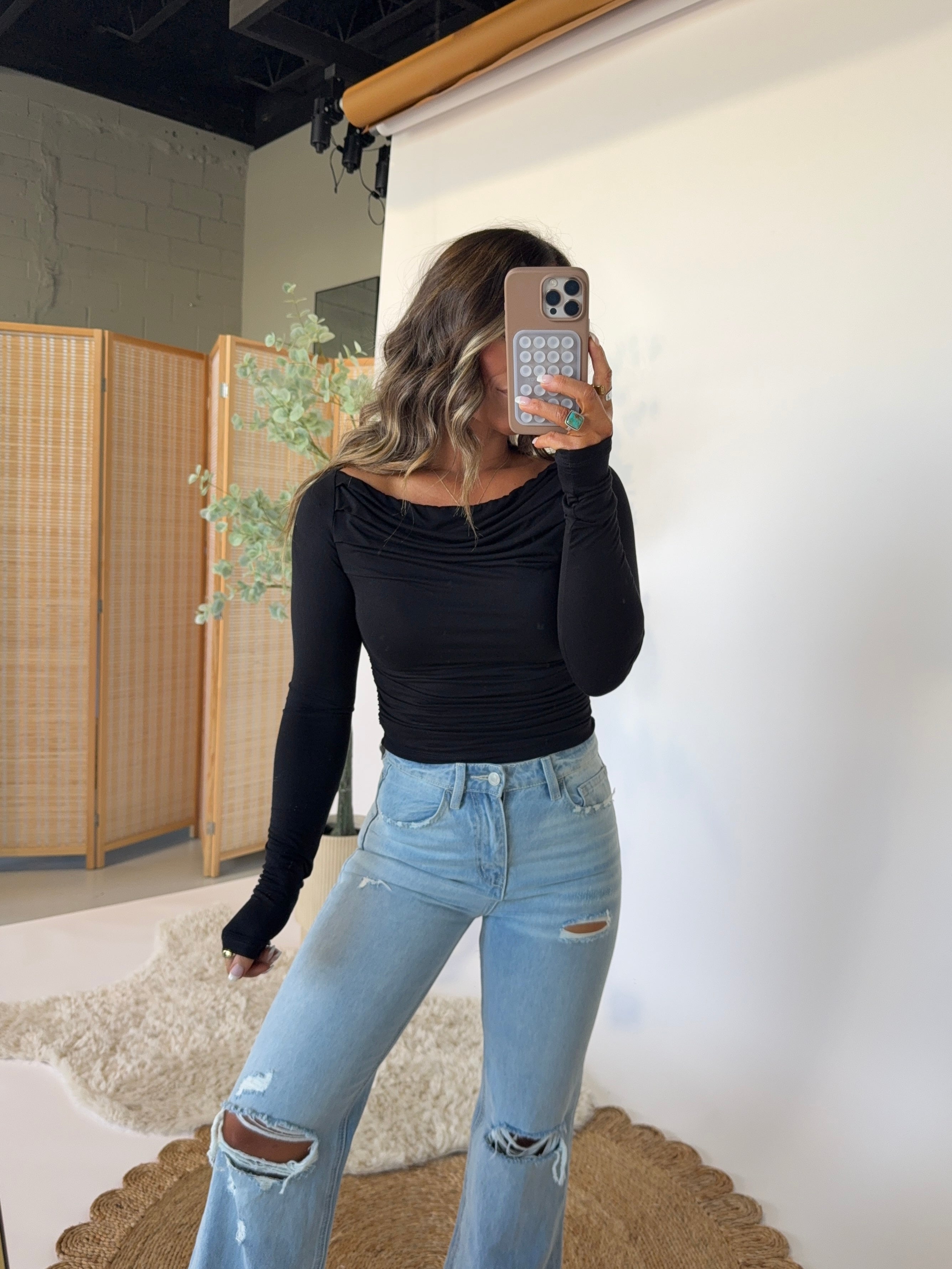 Heaven Sent Long Sleeve Black