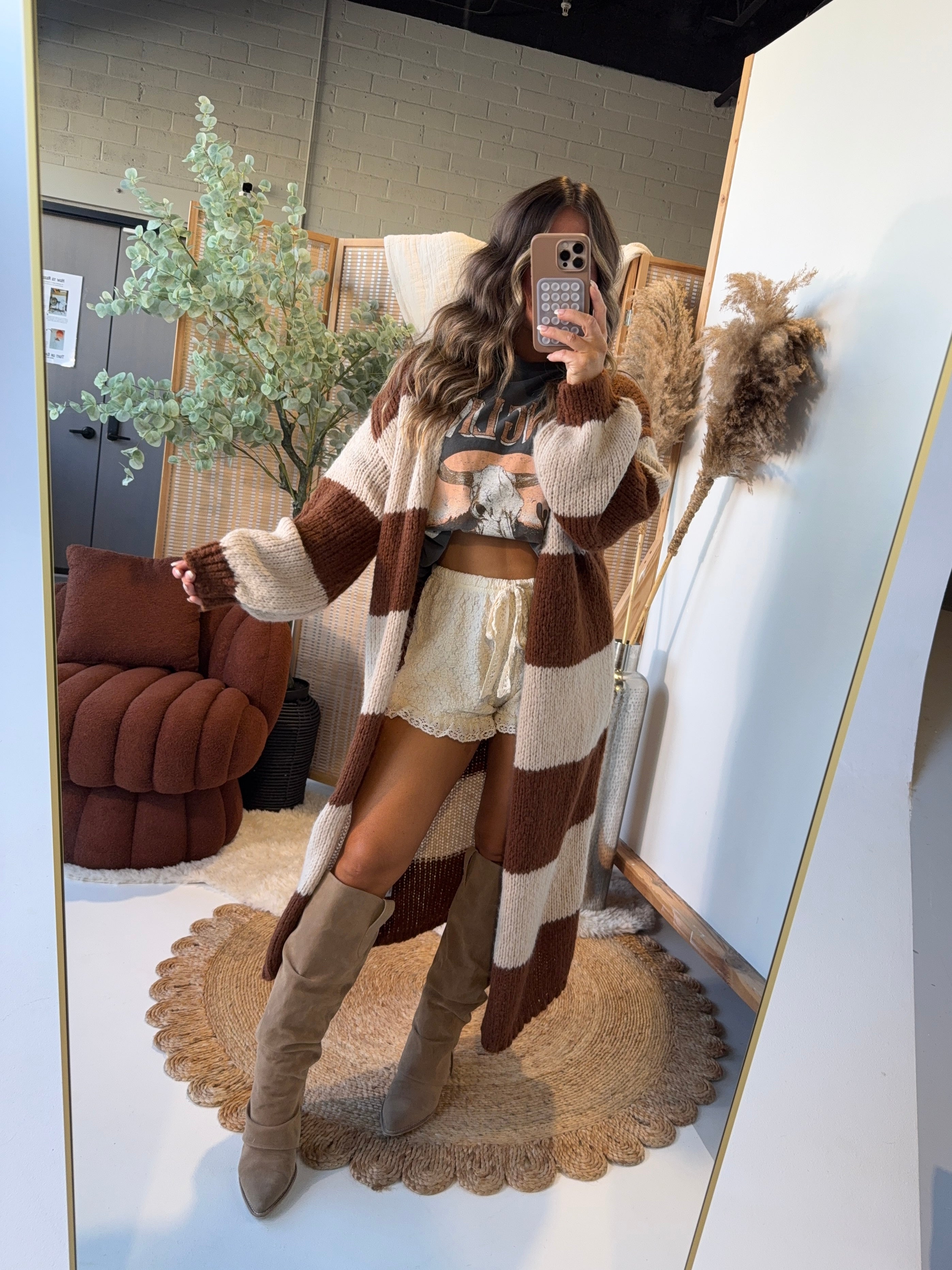 Home Away From Home Cardigan Camel