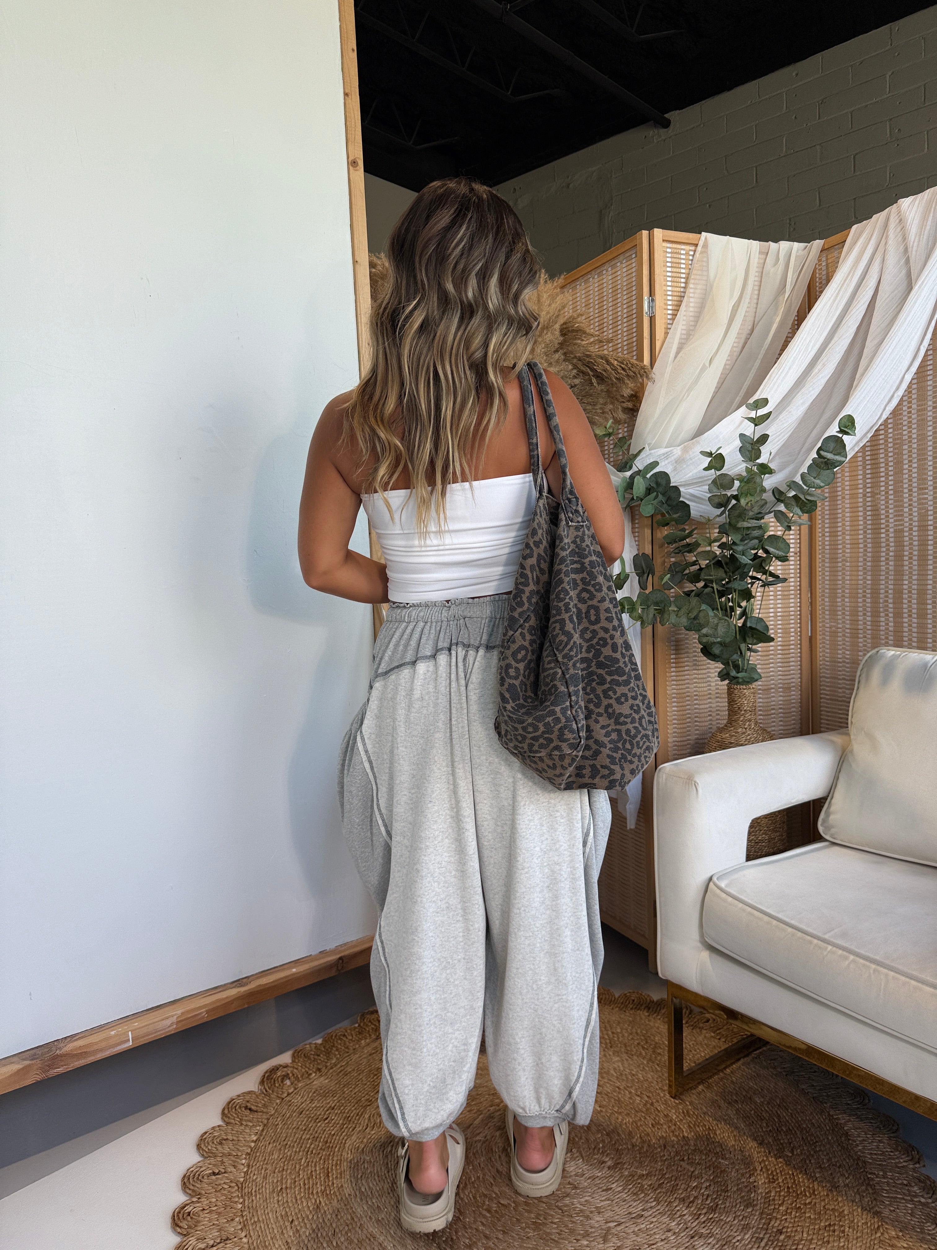 Soft Stay Lounge Pants Oatmeal Grey