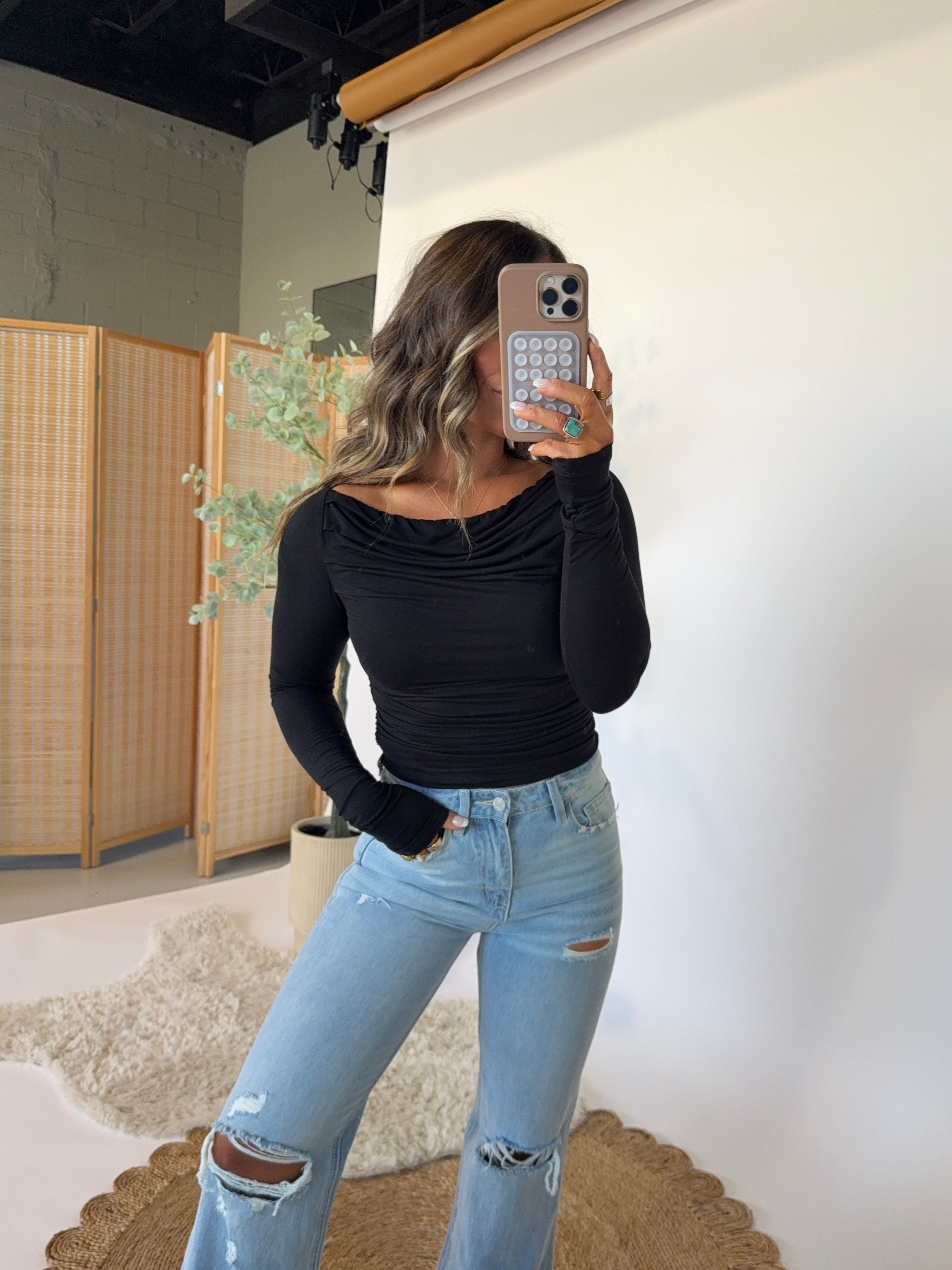 Heaven Sent Long Sleeve Black