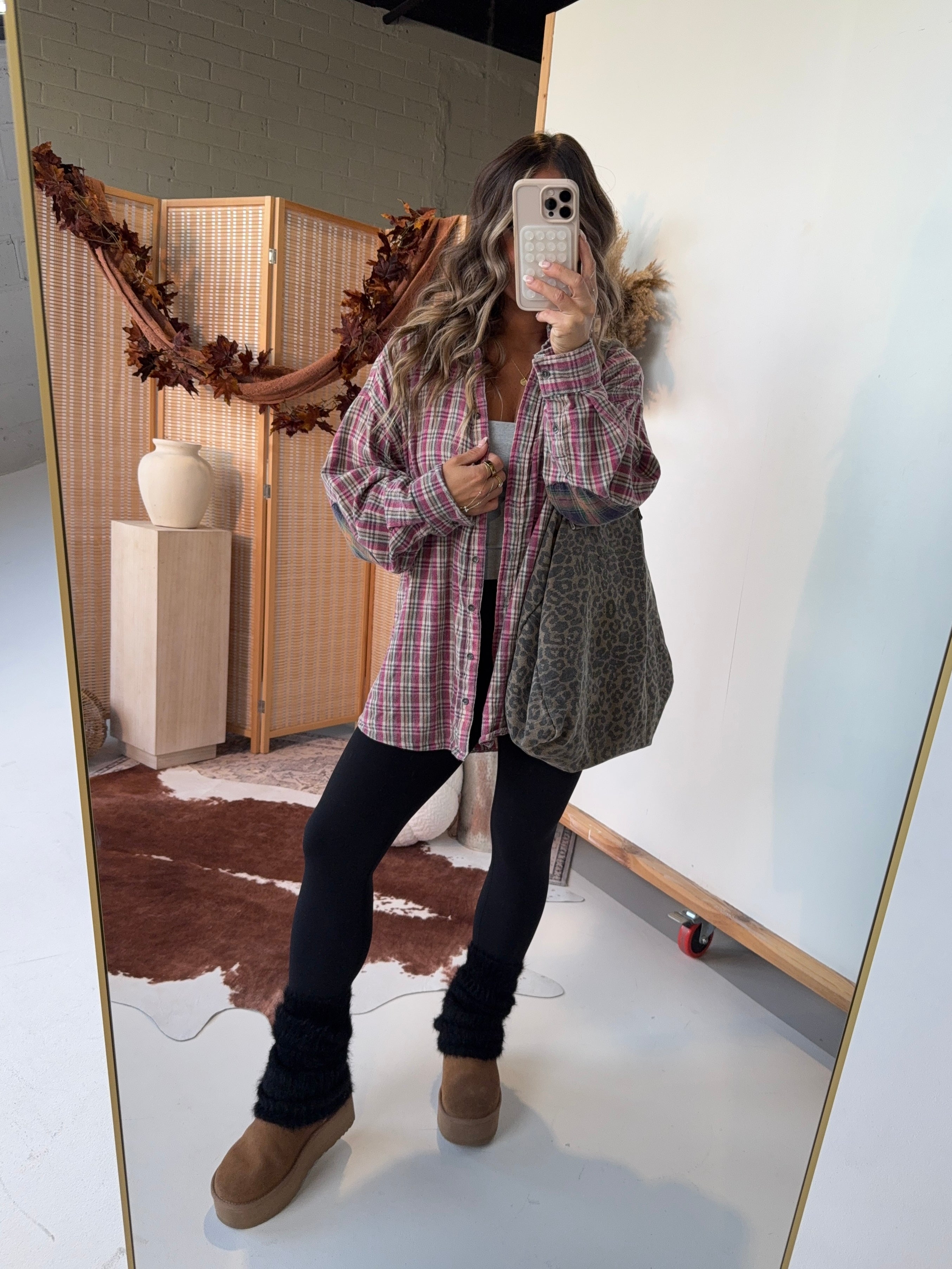 Through the Fields Flannel Pink Multi